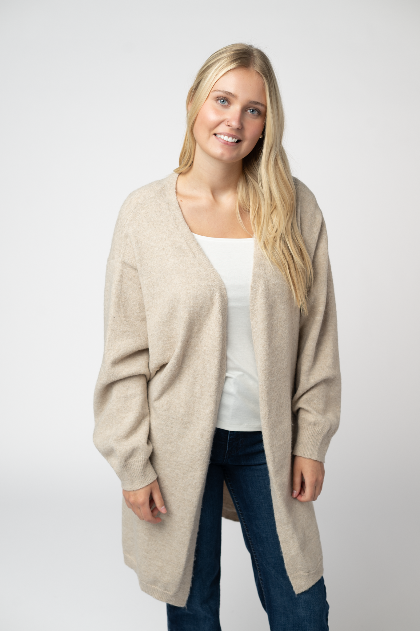 IN STOCK Cozy Cardigan - Tan-Cardigan-Dear Me Southern Boutique, located in DeRidder, Louisiana