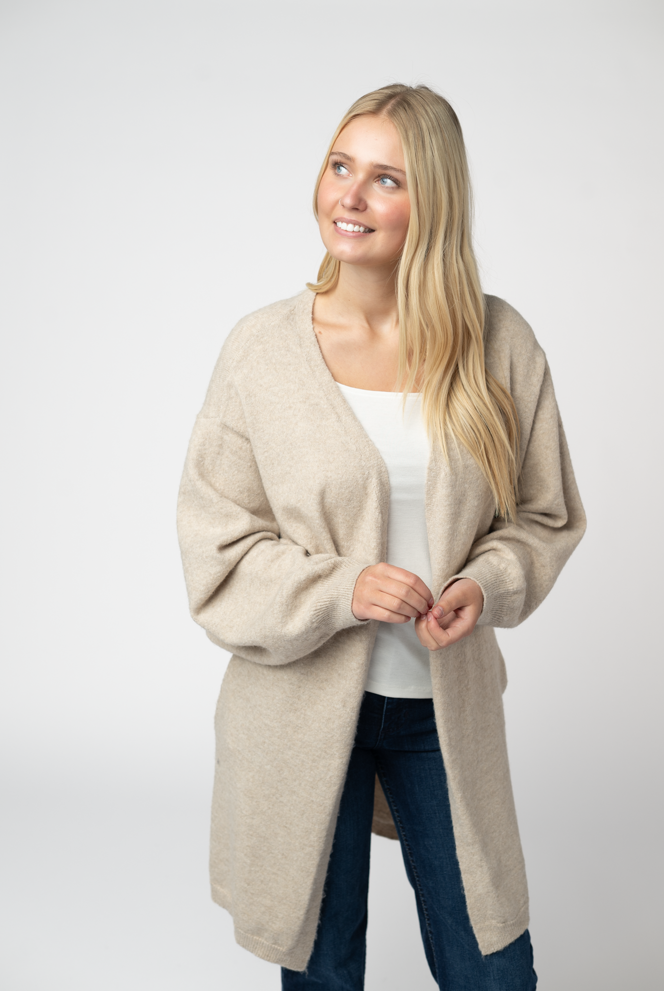 IN STOCK Cozy Cardigan - Tan-Cardigan-Dear Me Southern Boutique, located in DeRidder, Louisiana