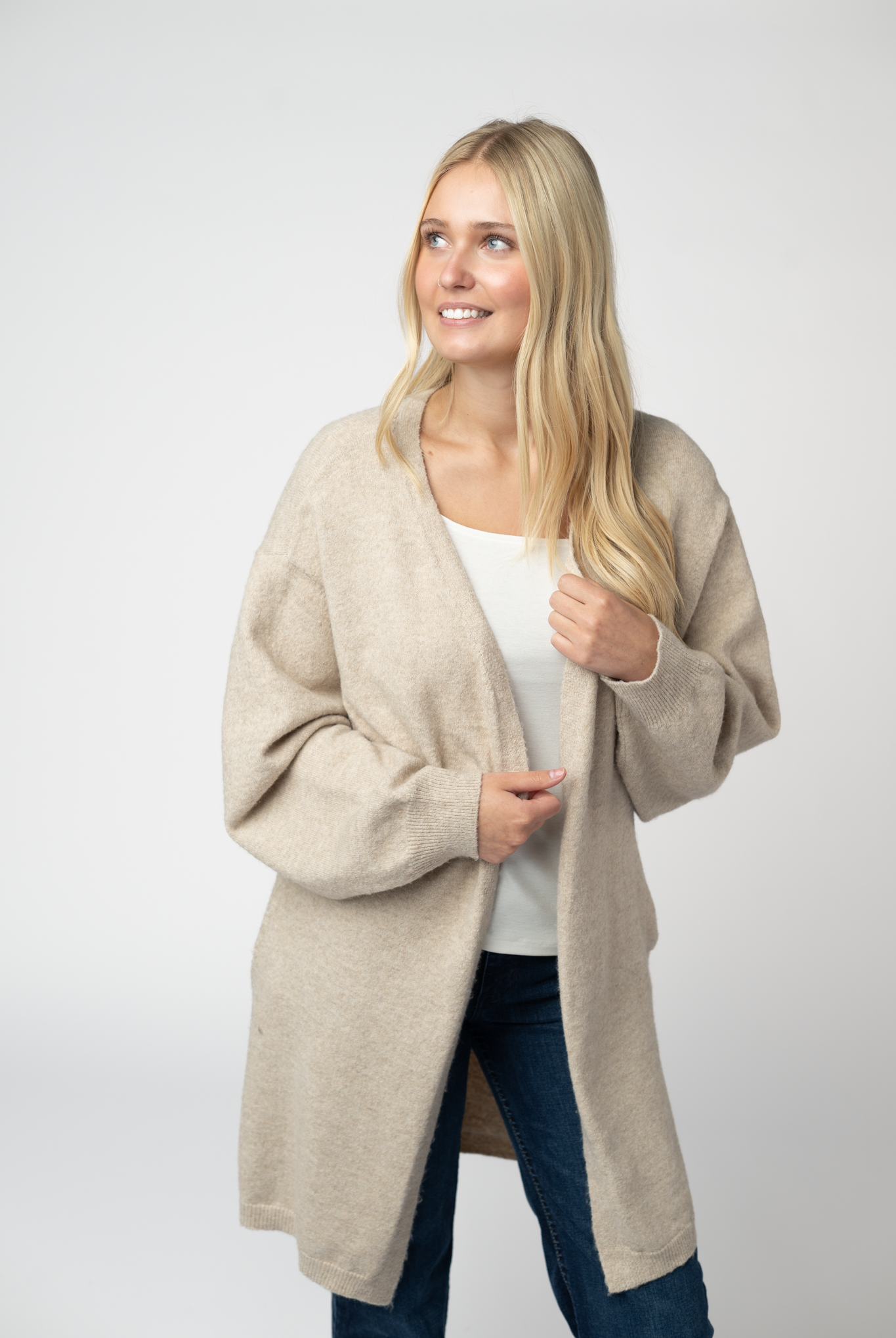 IN STOCK Cozy Cardigan - Tan-Cardigan-Dear Me Southern Boutique, located in DeRidder, Louisiana