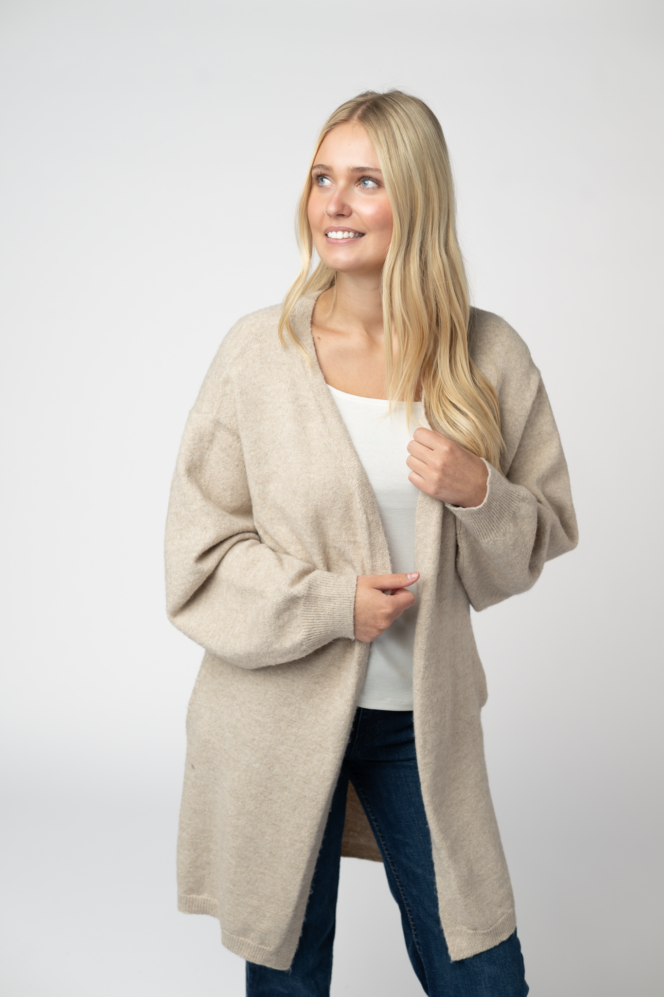 IN STOCK Cozy Cardigan - Tan-Cardigan-Dear Me Southern Boutique, located in DeRidder, Louisiana
