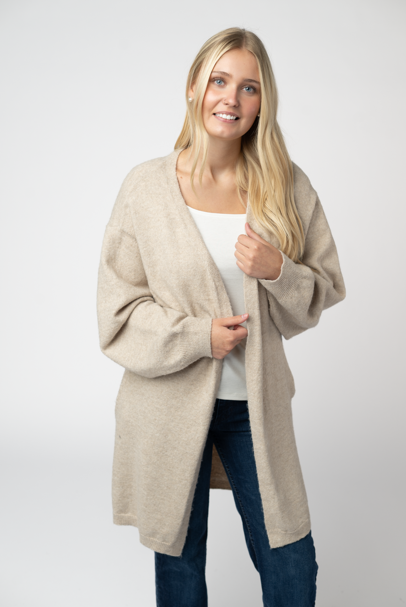 IN STOCK Cozy Cardigan - Tan-Cardigan-Dear Me Southern Boutique, located in DeRidder, Louisiana