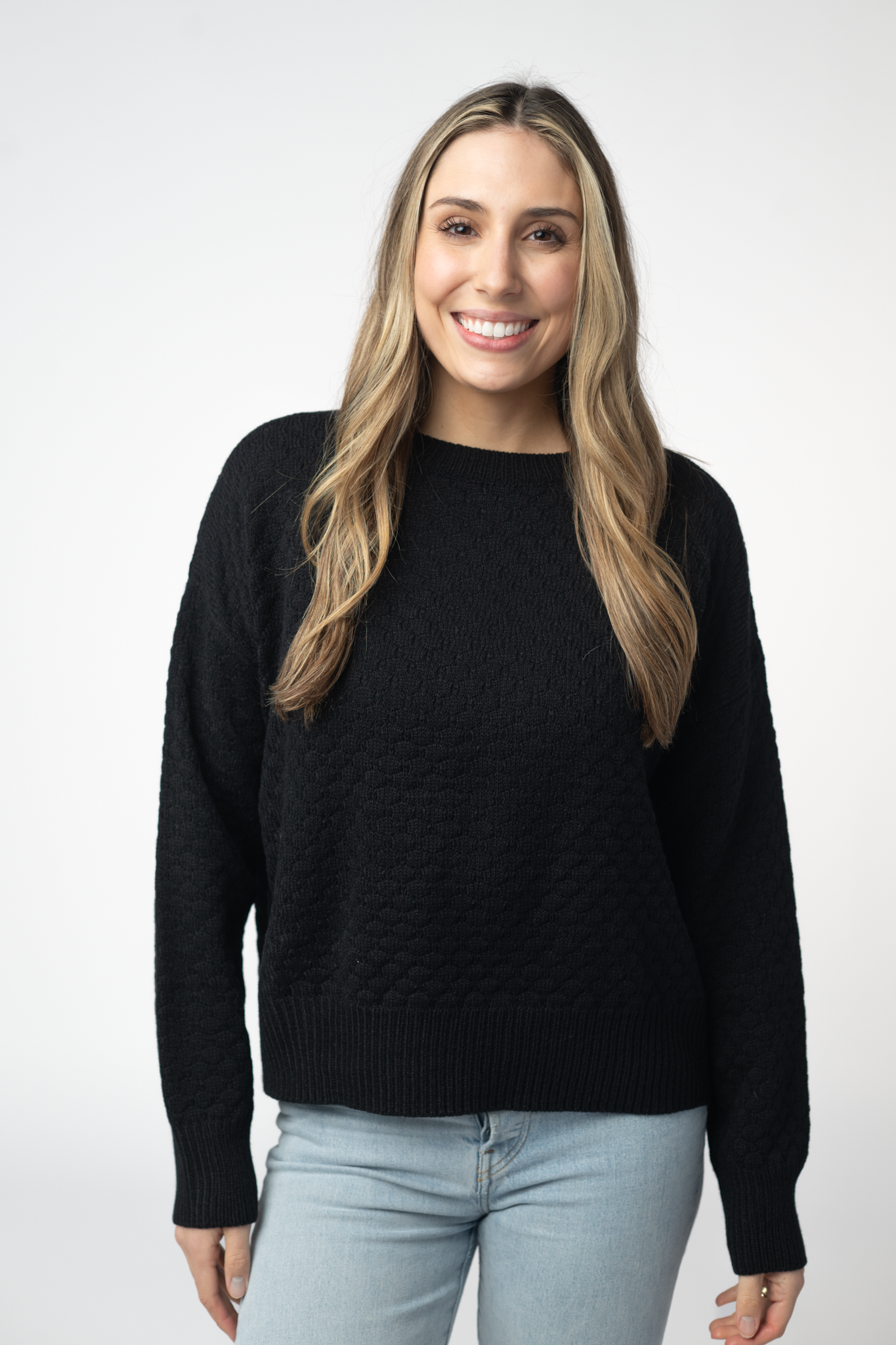 IN STOCK Gianna Pullover Sweater - Black-sweater-Dear Me Southern Boutique, located in DeRidder, Louisiana