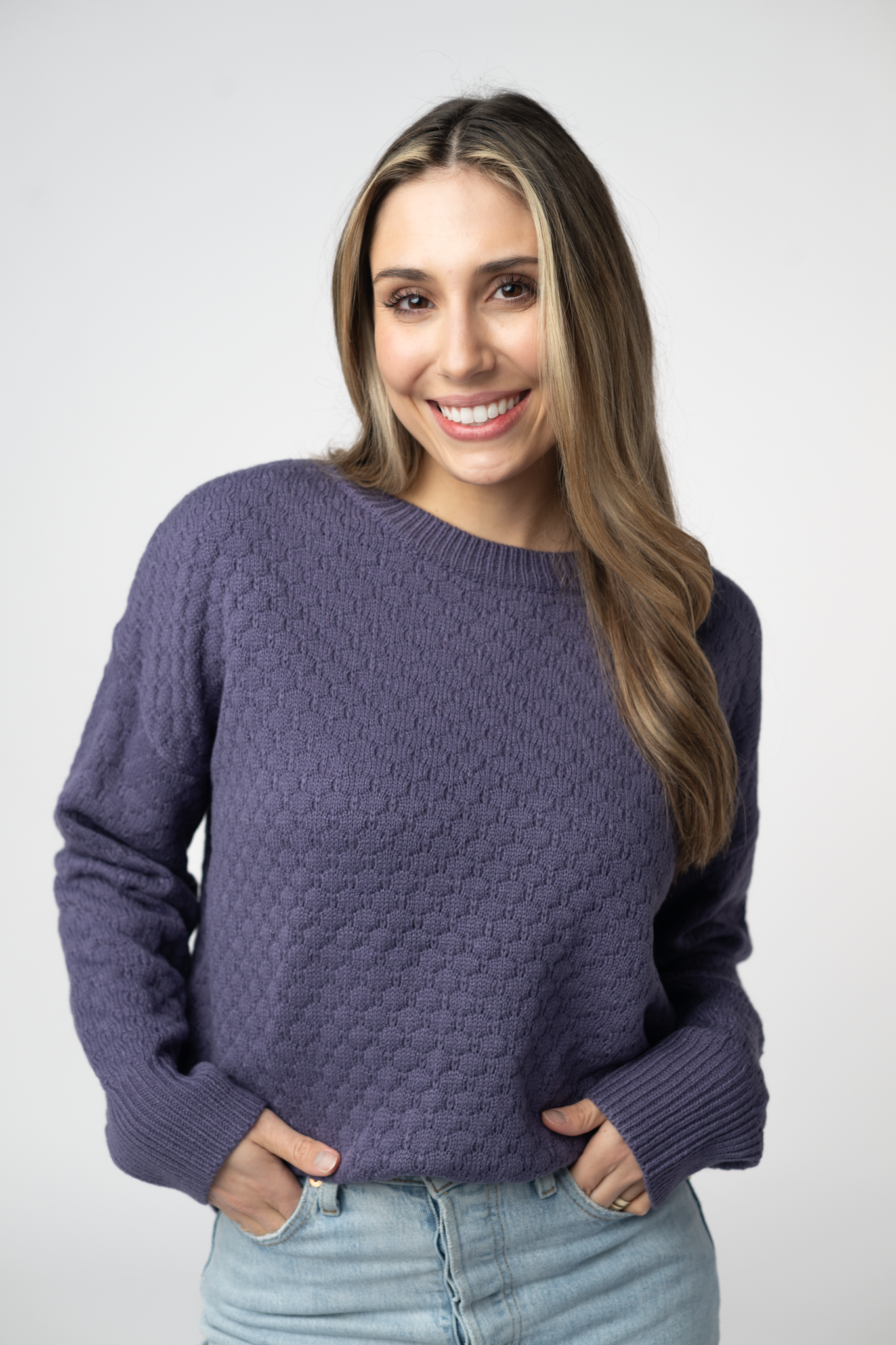 IN STOCK Gianna Pullover Sweater - Slate Blue-sweater-Dear Me Southern Boutique, located in DeRidder, Louisiana