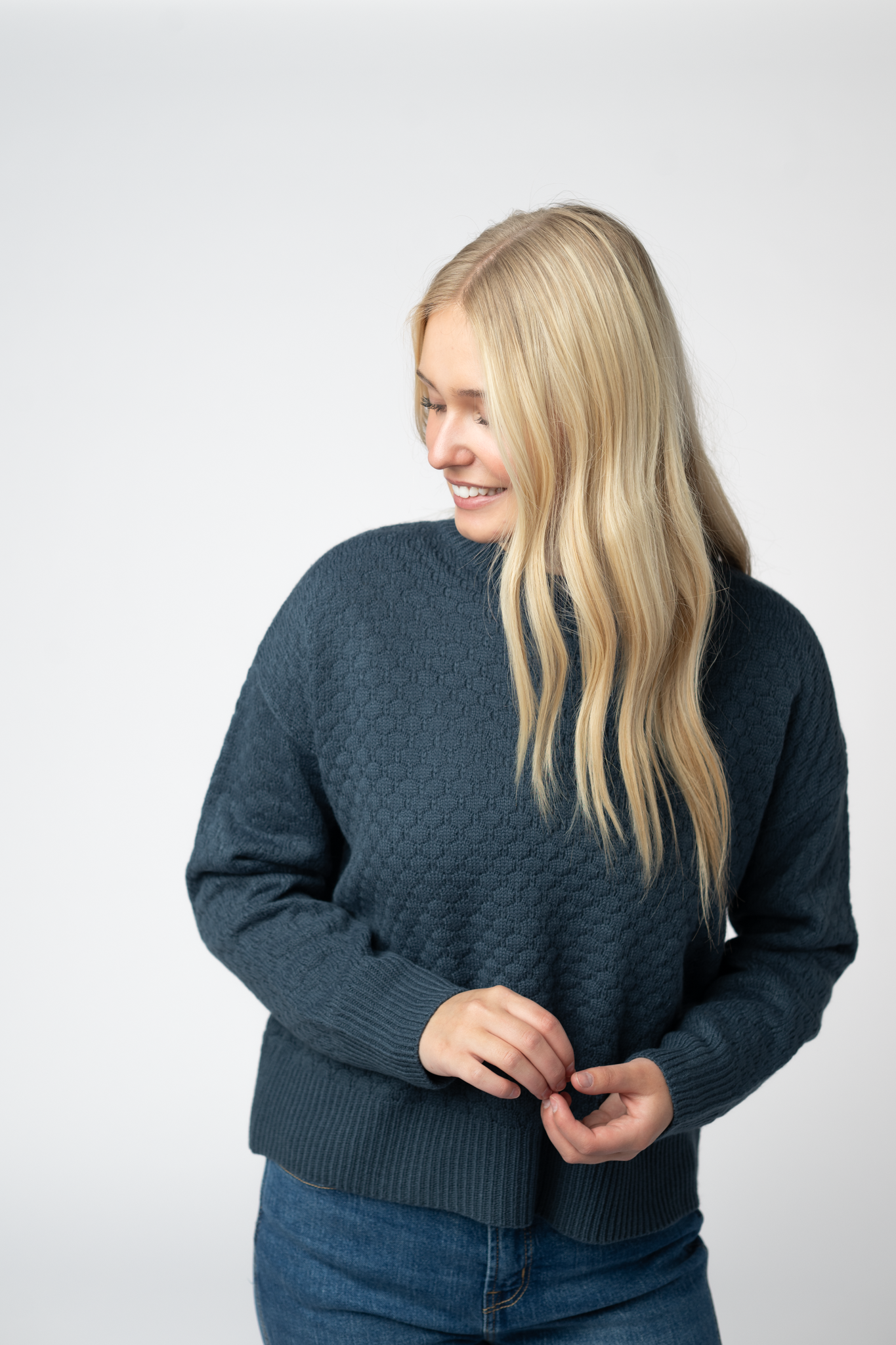 IN STOCK Gianna Pullover Sweater - Teal-sweater-Dear Me Southern Boutique, located in DeRidder, Louisiana
