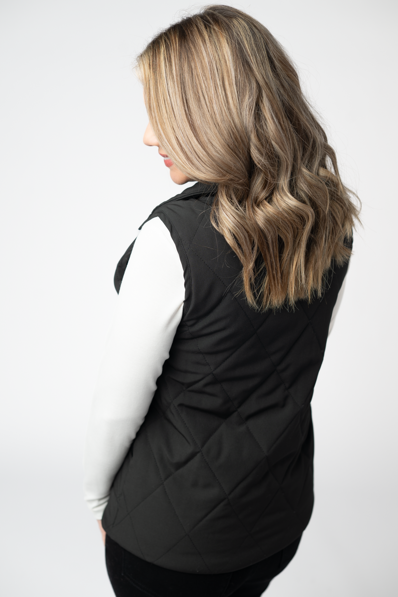 IN STOCK Remy Zip Up Vest - Black-Vest-Dear Me Southern Boutique, located in DeRidder, Louisiana