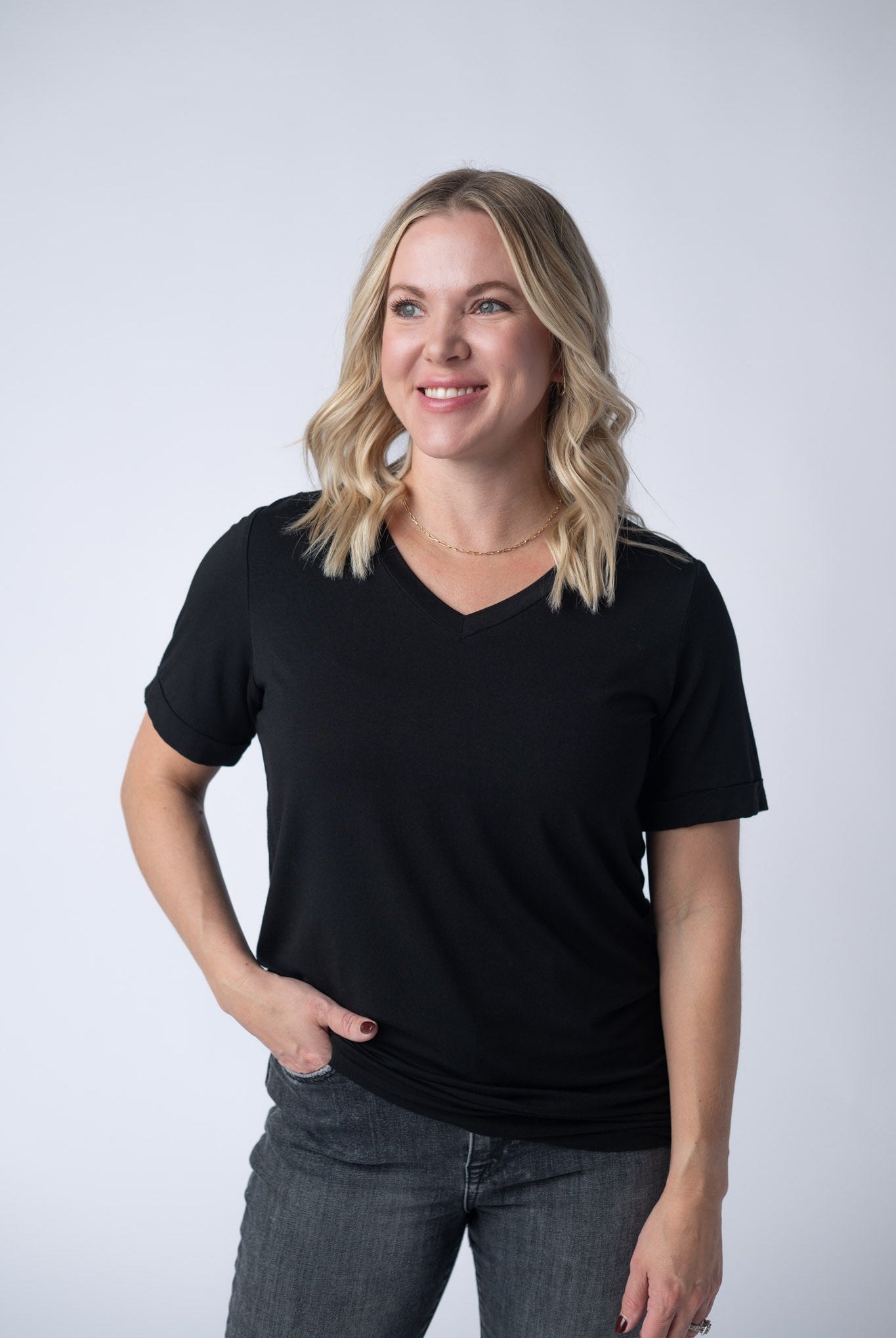 IN STOCK Sophie Top - Black-Shirts-Dear Me Southern Boutique, located in DeRidder, Louisiana