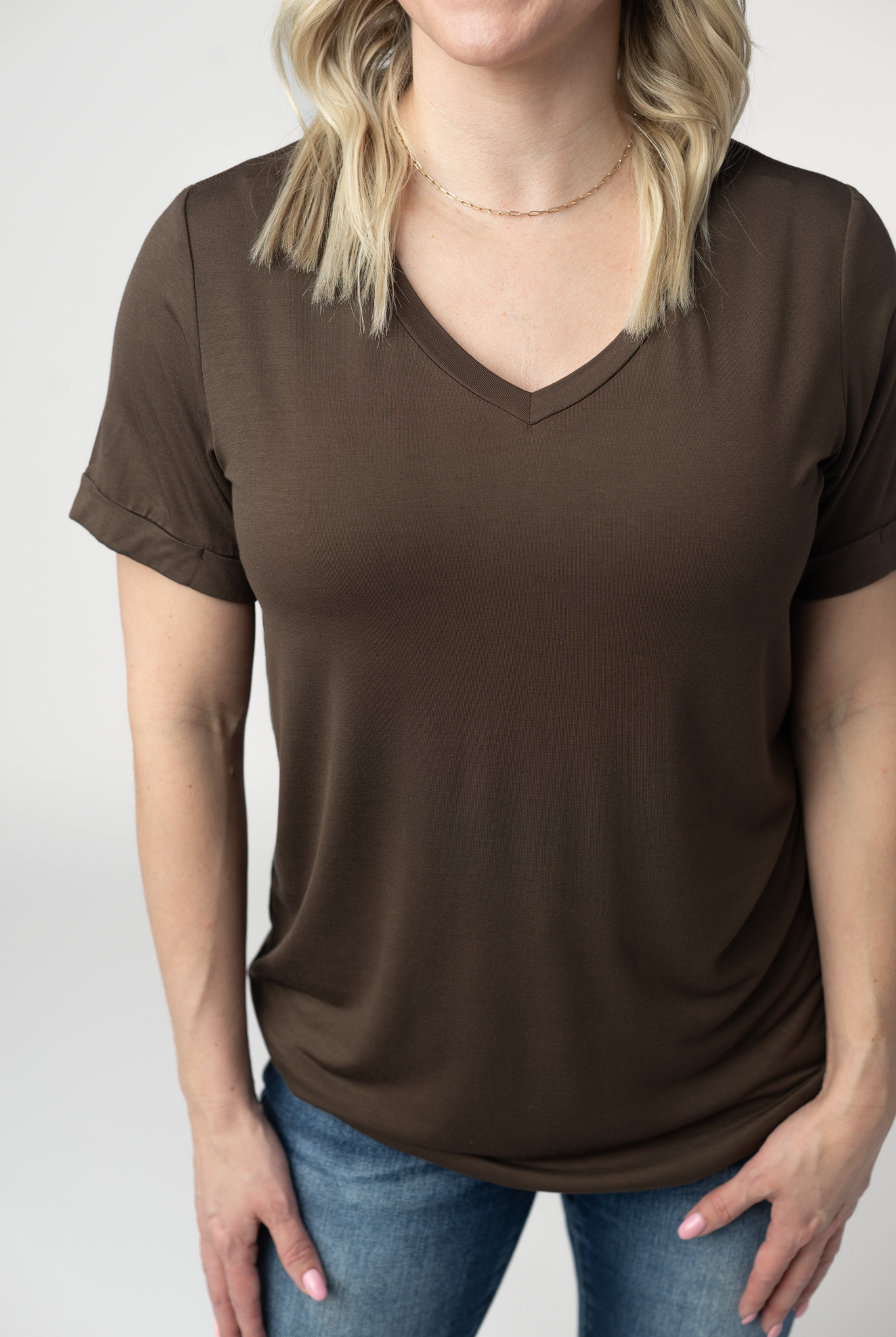 IN STOCK Sophie Top - Brown-Shirts-Dear Me Southern Boutique, located in DeRidder, Louisiana