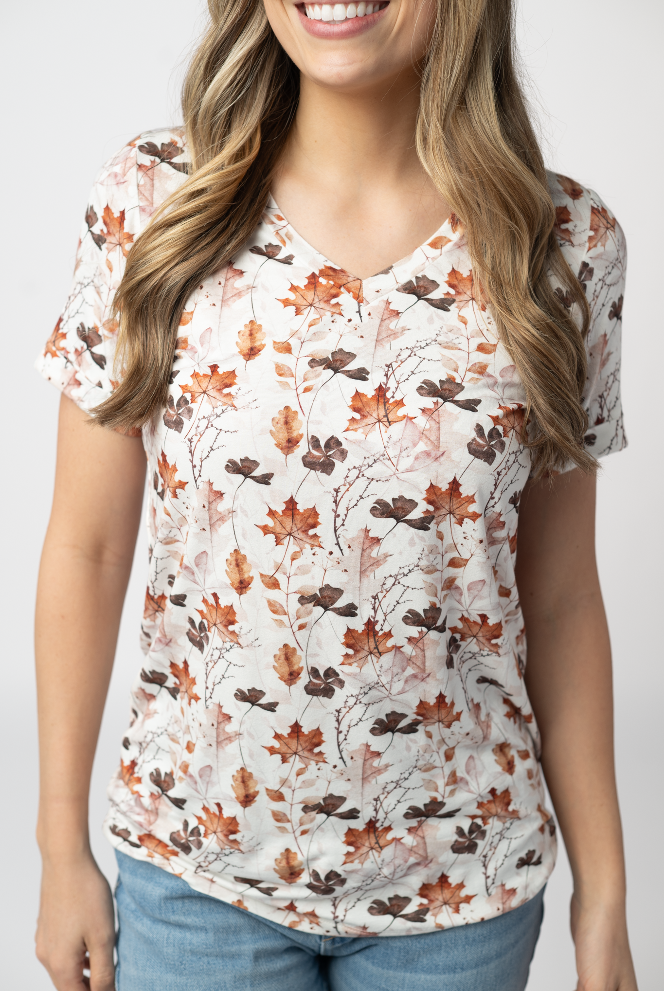 IN STOCK Sophie Top - Fall Foliage-Shirts-Dear Me Southern Boutique, located in DeRidder, Louisiana