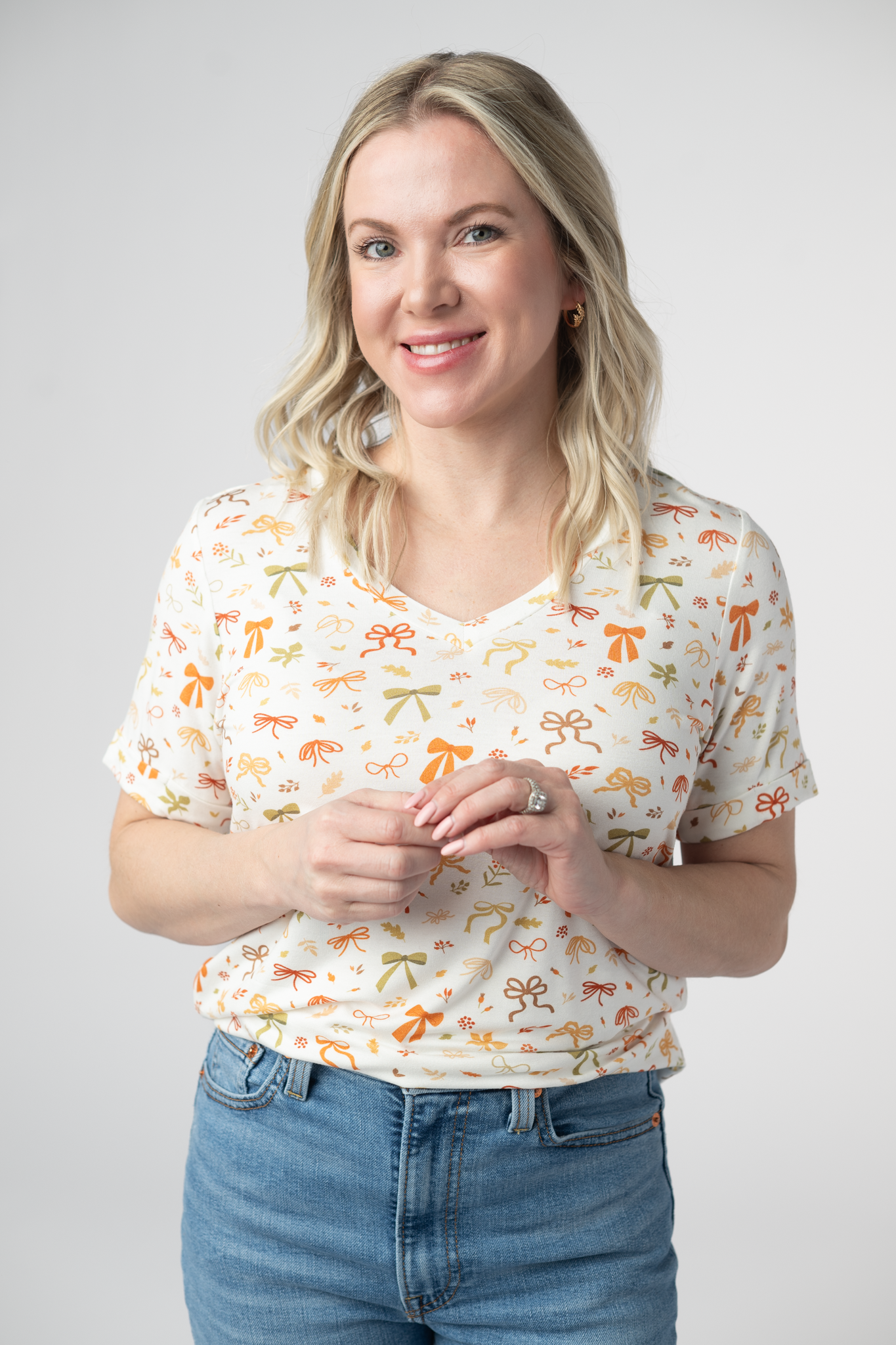 IN STOCK Sophie Top - Harvest Bows-Shirts-Dear Me Southern Boutique, located in DeRidder, Louisiana