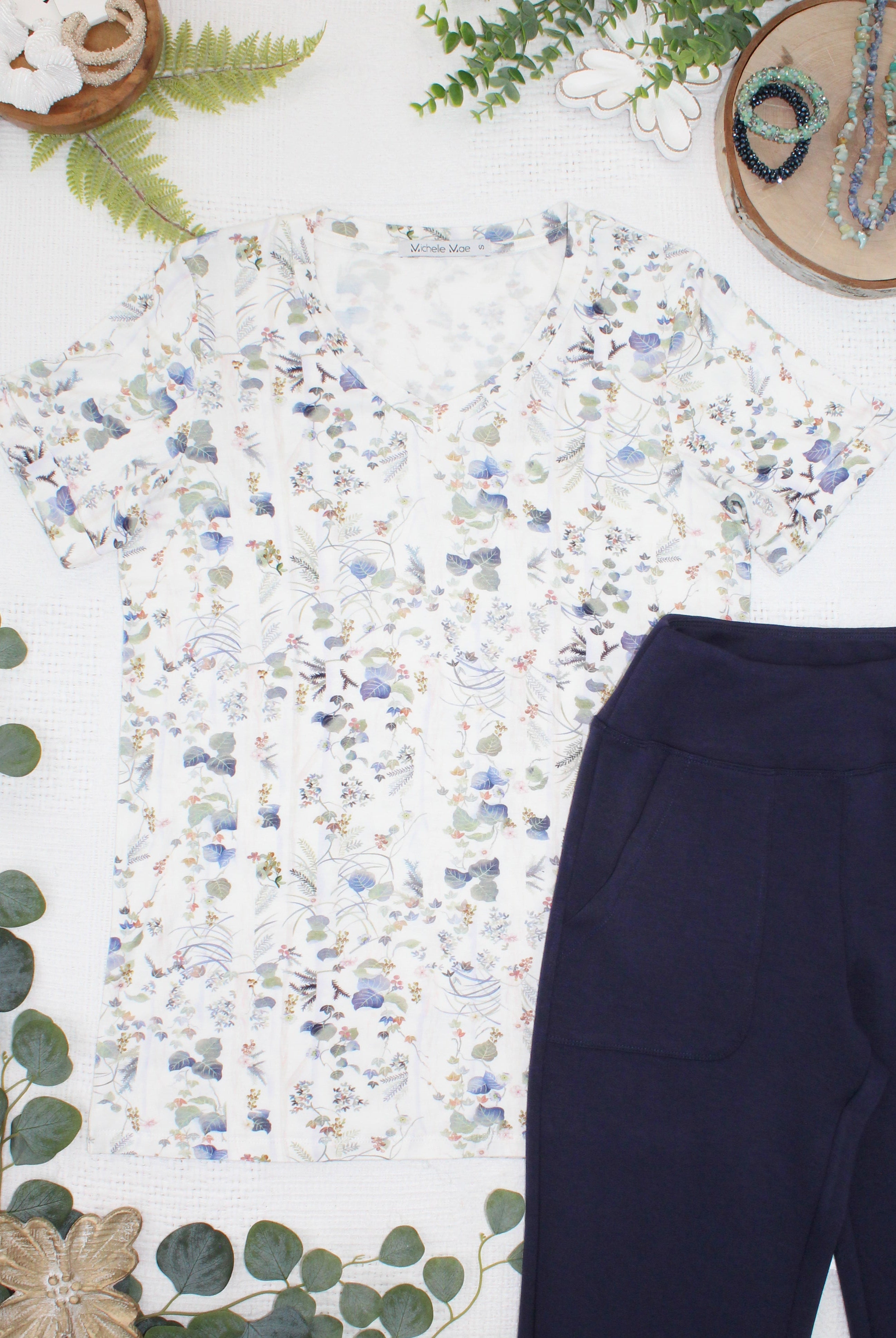 IN STOCK Sophie Top - Olive Meadow-Shirts-Dear Me Southern Boutique, located in DeRidder, Louisiana