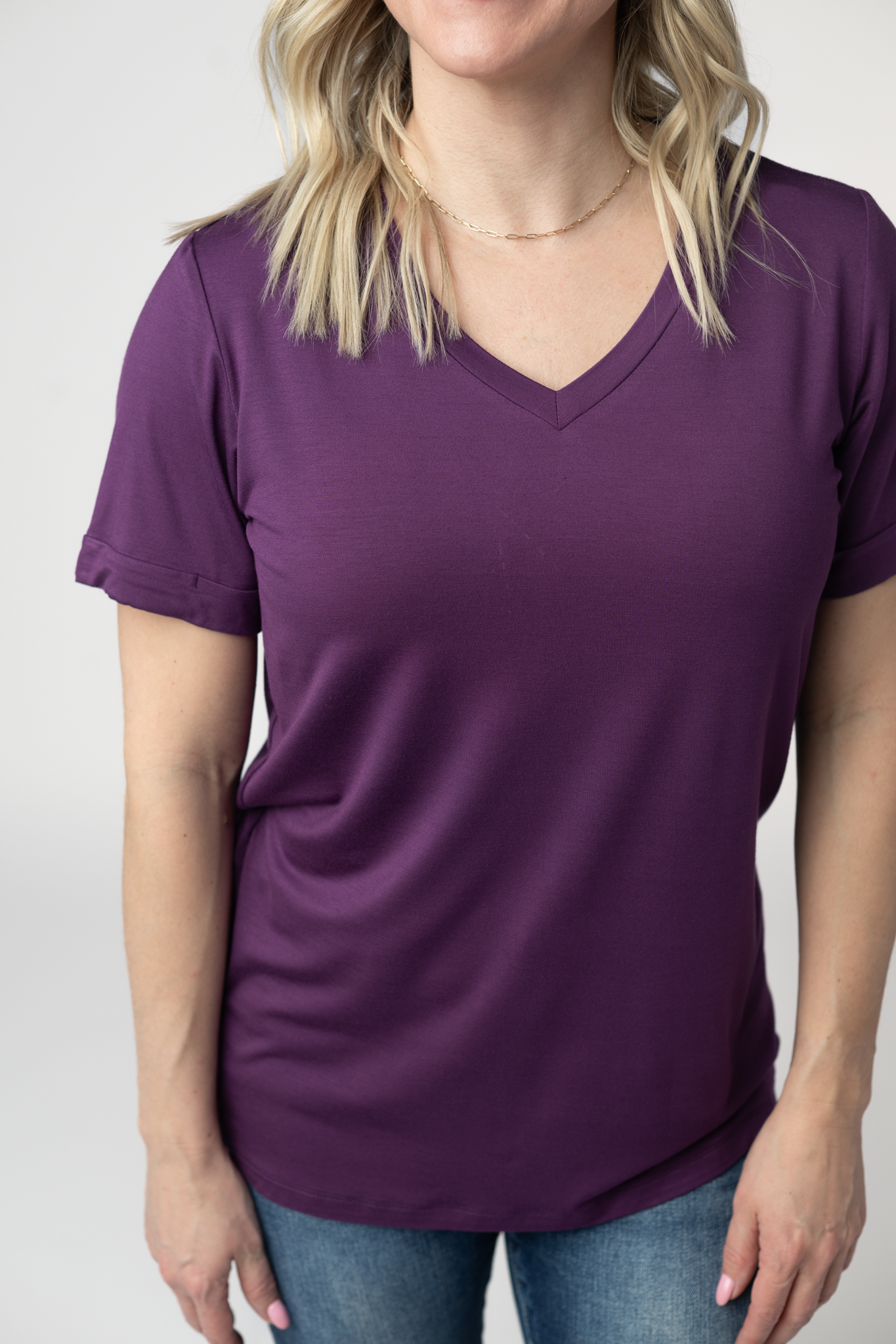 IN STOCK Sophie Top - Purple-Shirts-Dear Me Southern Boutique, located in DeRidder, Louisiana