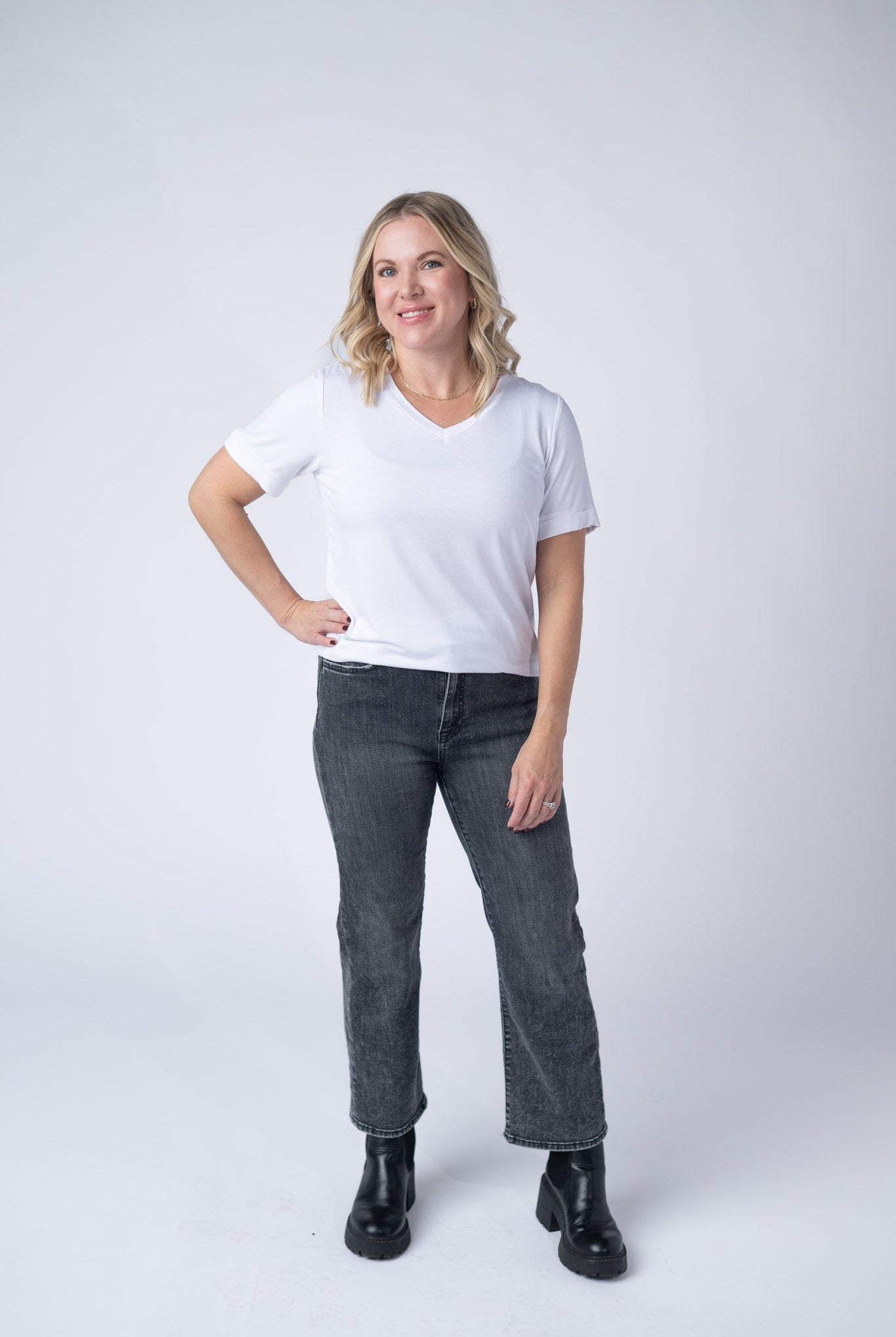 IN STOCK Sophie Top - White-Shirts-Dear Me Southern Boutique, located in DeRidder, Louisiana