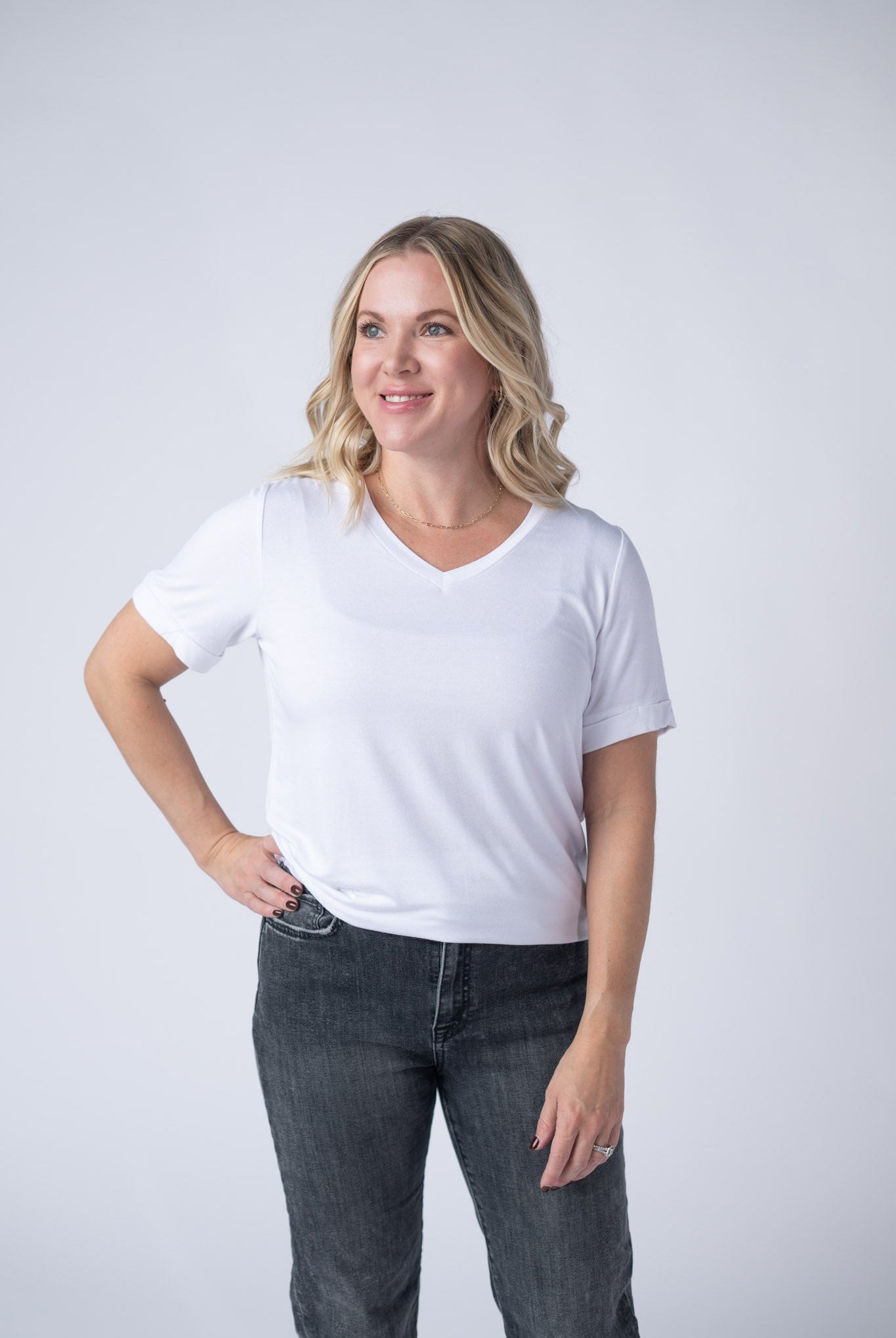 IN STOCK Sophie Top - White-Shirts-Dear Me Southern Boutique, located in DeRidder, Louisiana