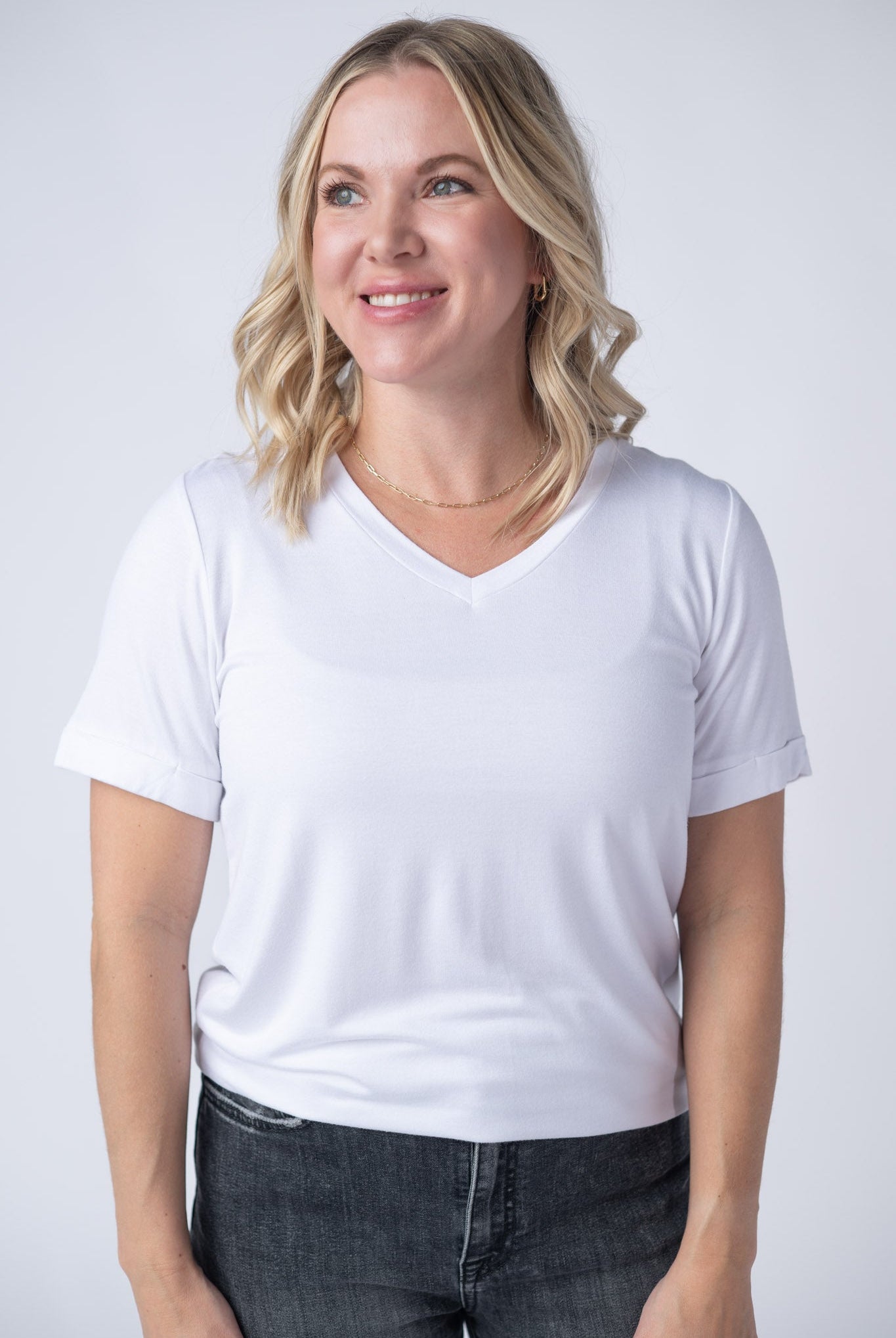 IN STOCK Sophie Top - White-Shirts-Dear Me Southern Boutique, located in DeRidder, Louisiana