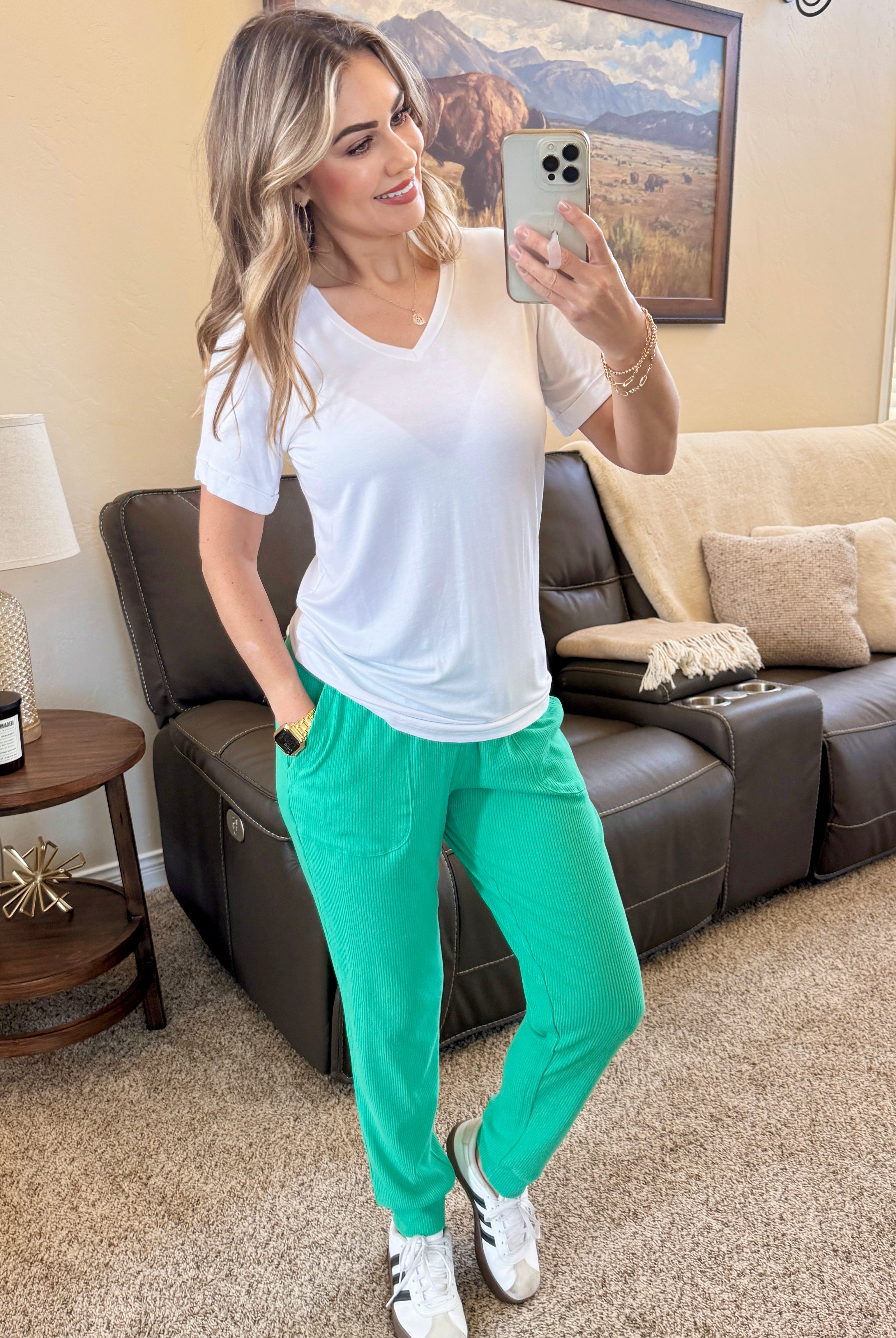 IN STOCK Sophie Top - White-Shirts-Dear Me Southern Boutique, located in DeRidder, Louisiana