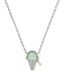 Ice Cream Necklace- Silver-Jewelry-Dear Me Southern Boutique, located in DeRidder, Louisiana