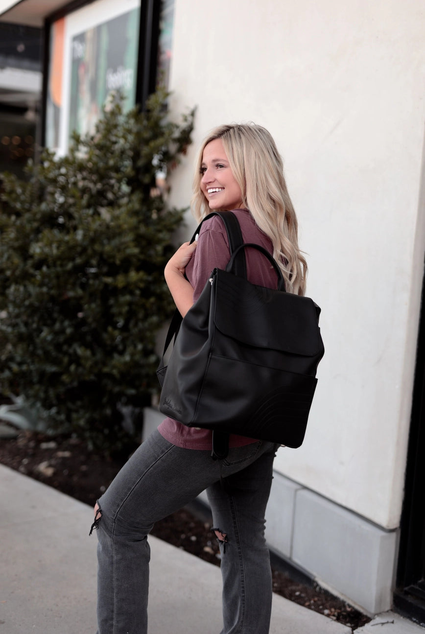 Jadelynn Brooke Everything Backpack- Embossed Rainbow-Bags/Purses-Dear Me Southern Boutique, located in DeRidder, Louisiana