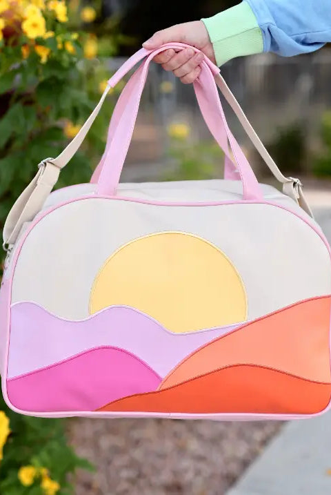 Jadelynn Brooke Malibu Scenic Duffle Bag-Bags/Purses-Dear Me Southern Boutique, located in DeRidder, Louisiana
