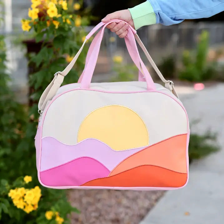 Jadelynn Brooke Malibu Scenic Duffle Bag-Bags/Purses-Dear Me Southern Boutique, located in DeRidder, Louisiana
