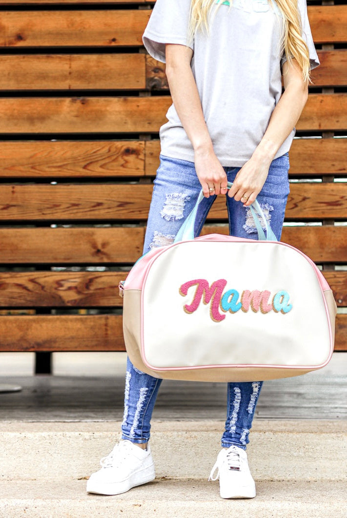 Jadelynn Brooke Mama Duffel Bag-Duffle Bags-Dear Me Southern Boutique, located in DeRidder, Louisiana
