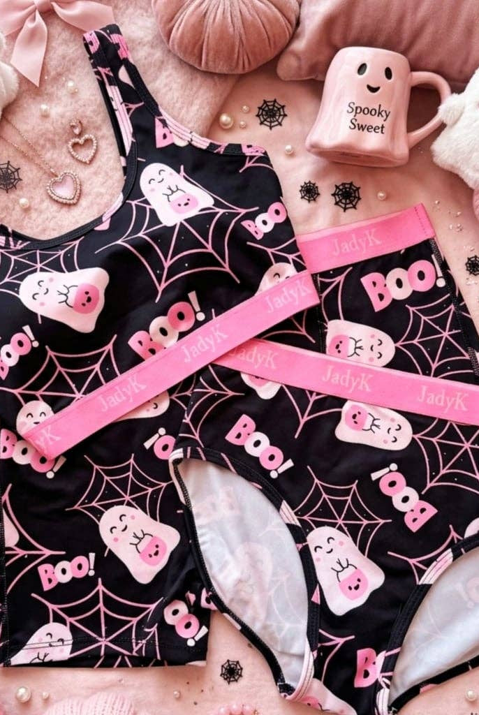 JadyK Arya Boo Cutie Scoopneck Bralette-Bralettes-Dear Me Southern Boutique, located in DeRidder, Louisiana