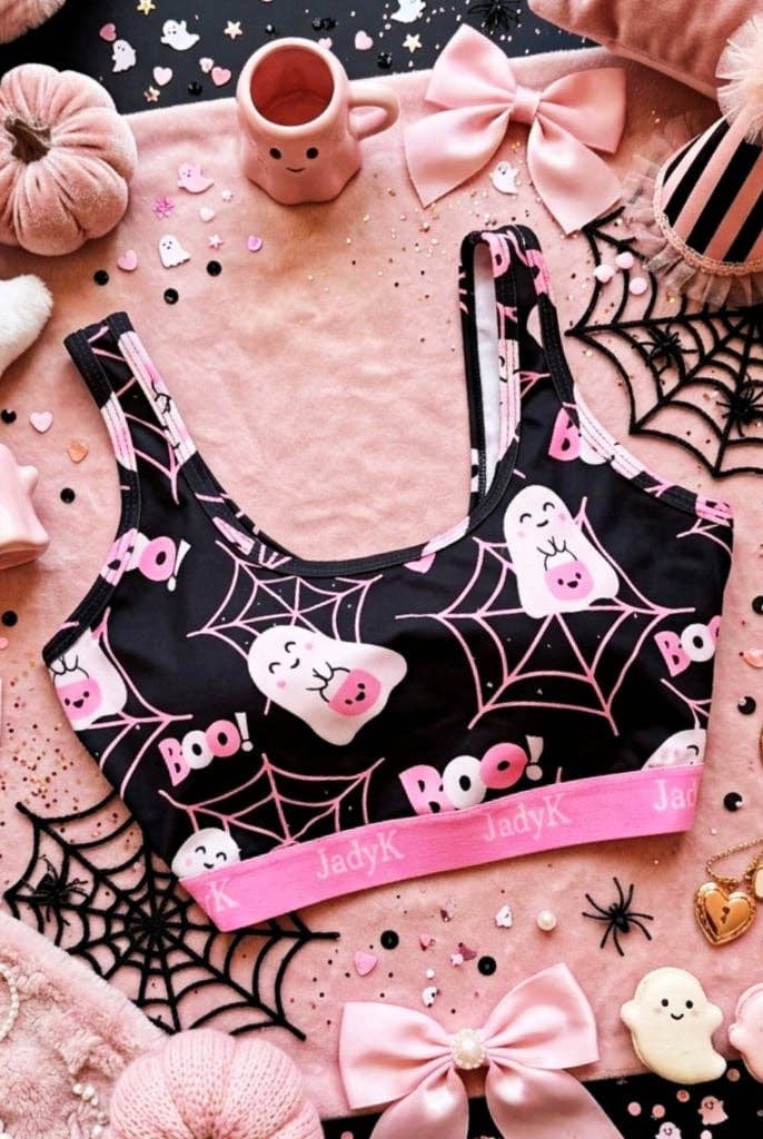 JadyK Arya Boo Cutie Scoopneck Bralette-Bralettes-Dear Me Southern Boutique, located in DeRidder, Louisiana
