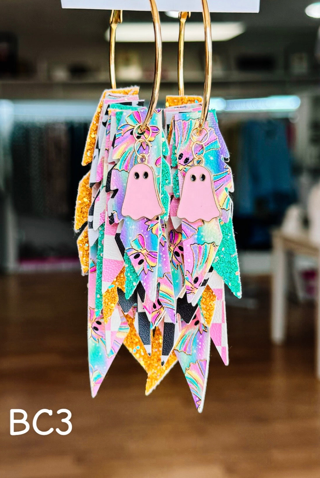 Jak Sprat BOO-jee Collection: Charmed Fabulous Feather Dangles-Earrings-Dear Me Southern Boutique, located in DeRidder, Louisiana