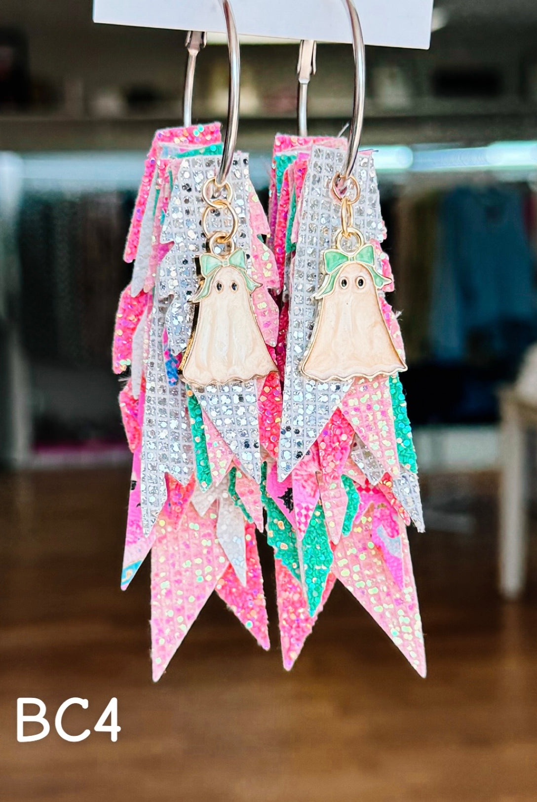 Jak Sprat BOO-jee Collection: Charmed Fabulous Feather Dangles-Earrings-Dear Me Southern Boutique, located in DeRidder, Louisiana