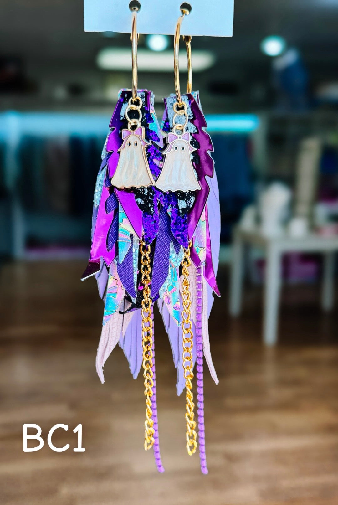 Jak Sprat BOO-jee Collection: Medium Mic Drop Dangles-Earrings-Dear Me Southern Boutique, located in DeRidder, Louisiana