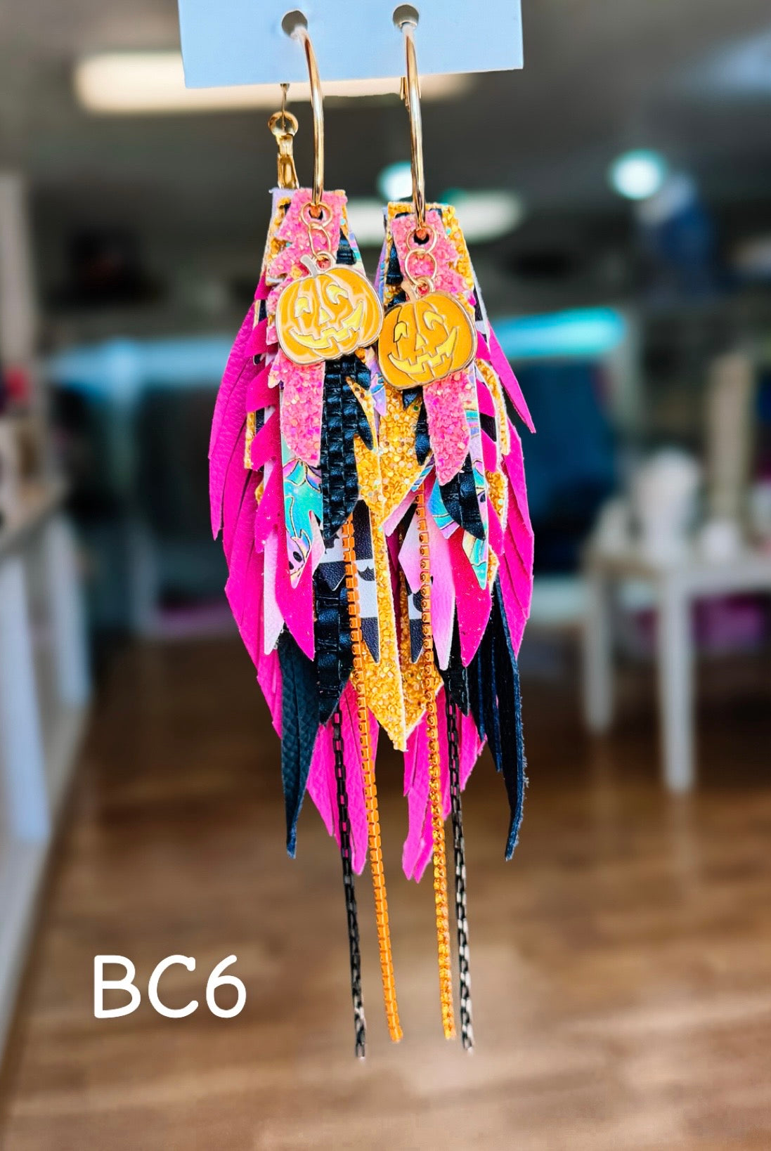 Jak Sprat BOO-jee Collection: Medium Mic Drop Dangles-Earrings-Dear Me Southern Boutique, located in DeRidder, Louisiana