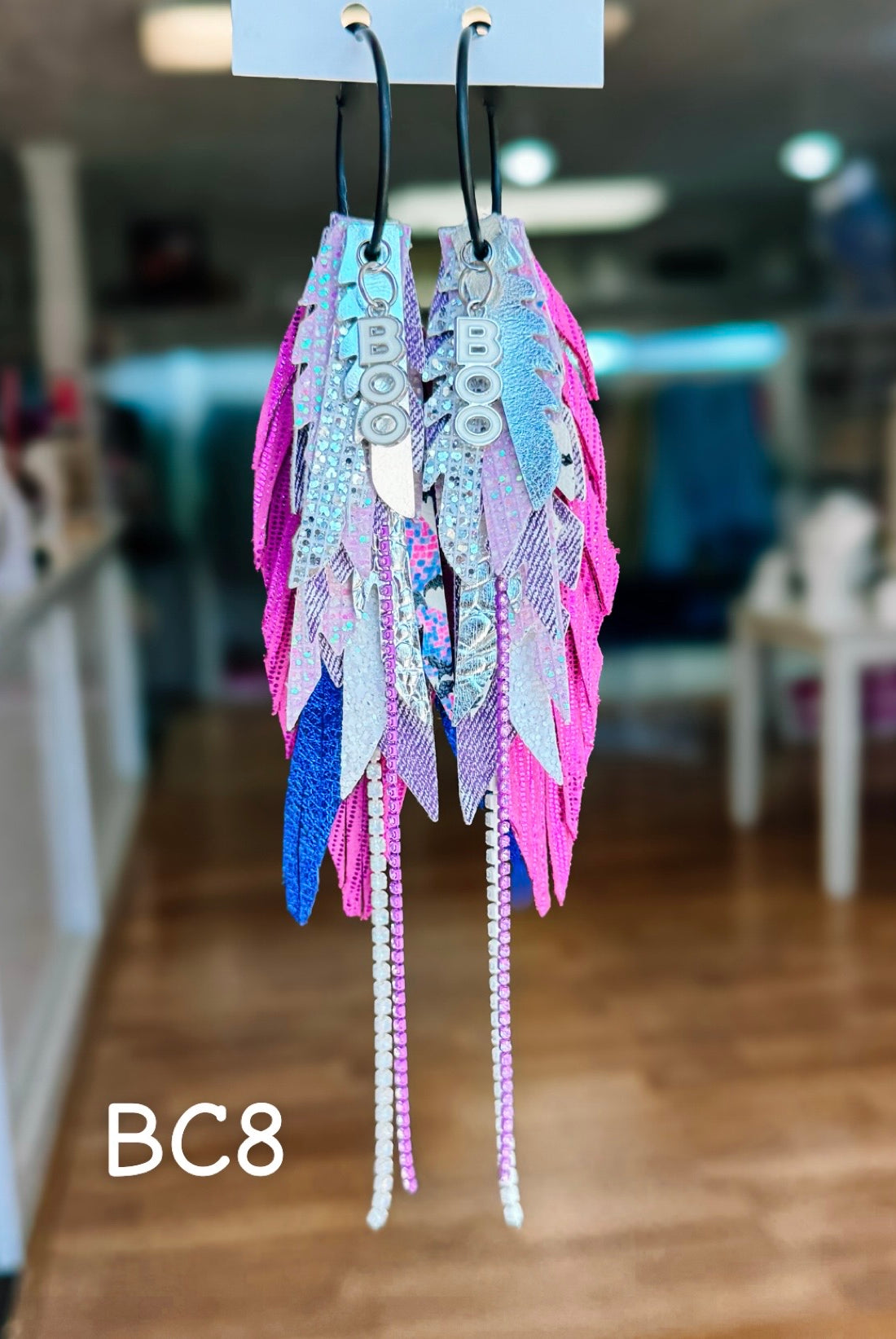 Jak Sprat BOO-jee Collection: Medium Mic Drop Dangles-Earrings-Dear Me Southern Boutique, located in DeRidder, Louisiana