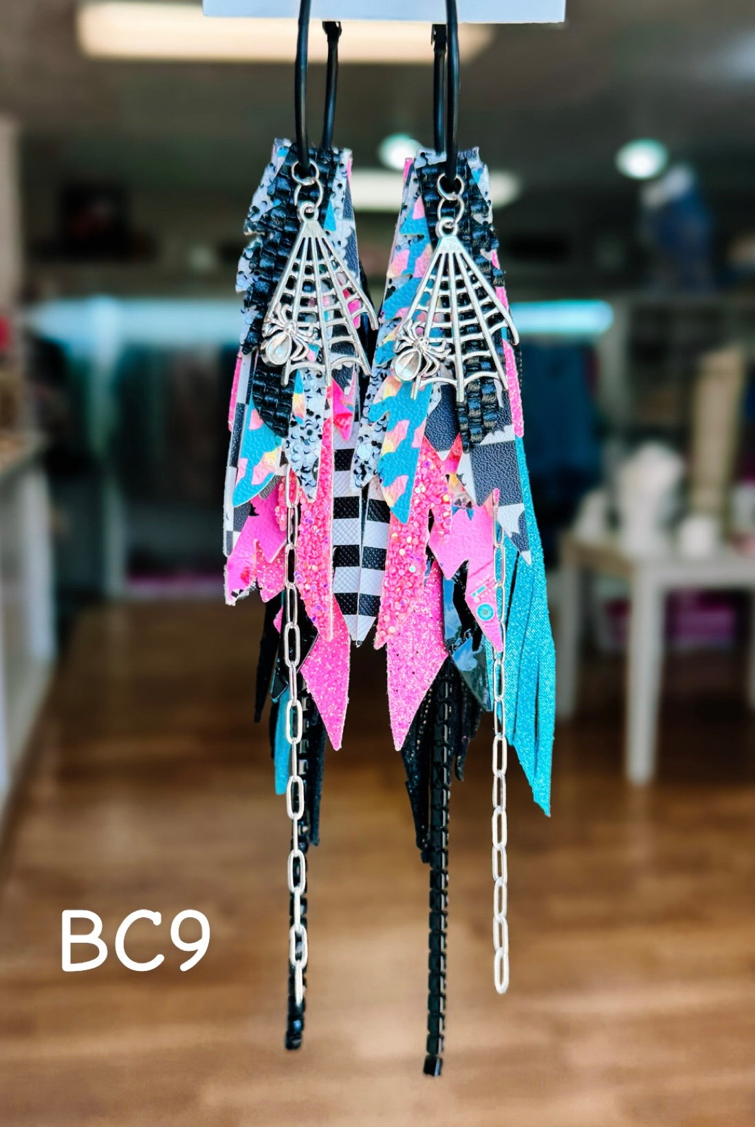 Jak Sprat BOO-jee Collection: Medium Mic Drop Dangles-Earrings-Dear Me Southern Boutique, located in DeRidder, Louisiana