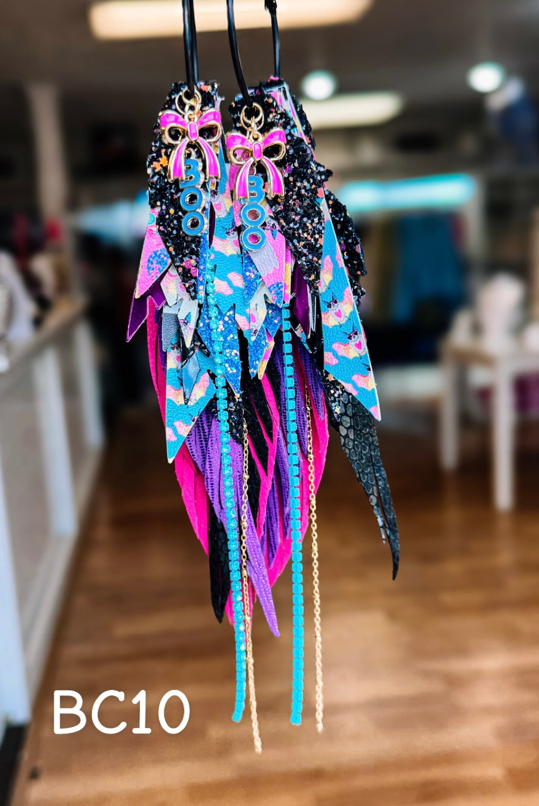 Jak Sprat BOO-jee Collection: Mega Mic Drop Dangles-Earrings-Dear Me Southern Boutique, located in DeRidder, Louisiana