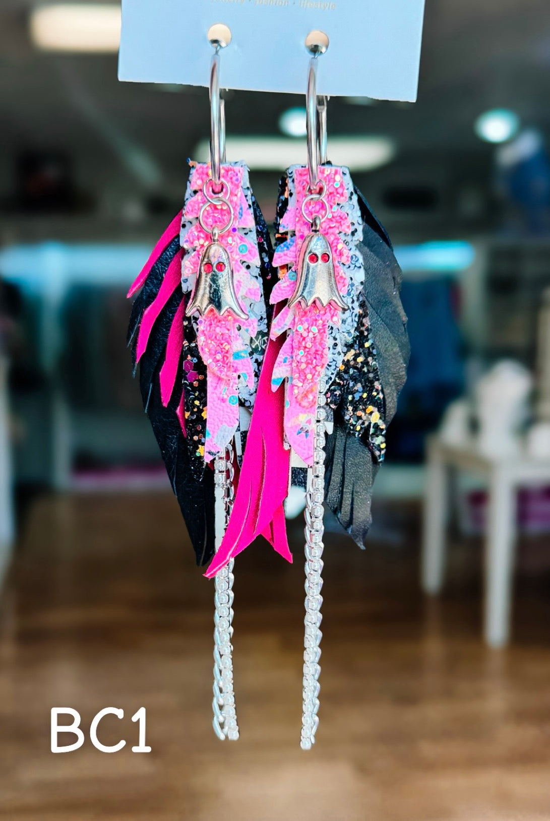 Jak Sprat BOO-jee Collection: Mini Mic Drop Dangles-Earrings-Dear Me Southern Boutique, located in DeRidder, Louisiana