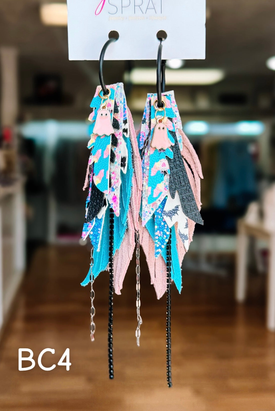 Jak Sprat BOO-jee Collection: Mini Mic Drop Dangles-Earrings-Dear Me Southern Boutique, located in DeRidder, Louisiana