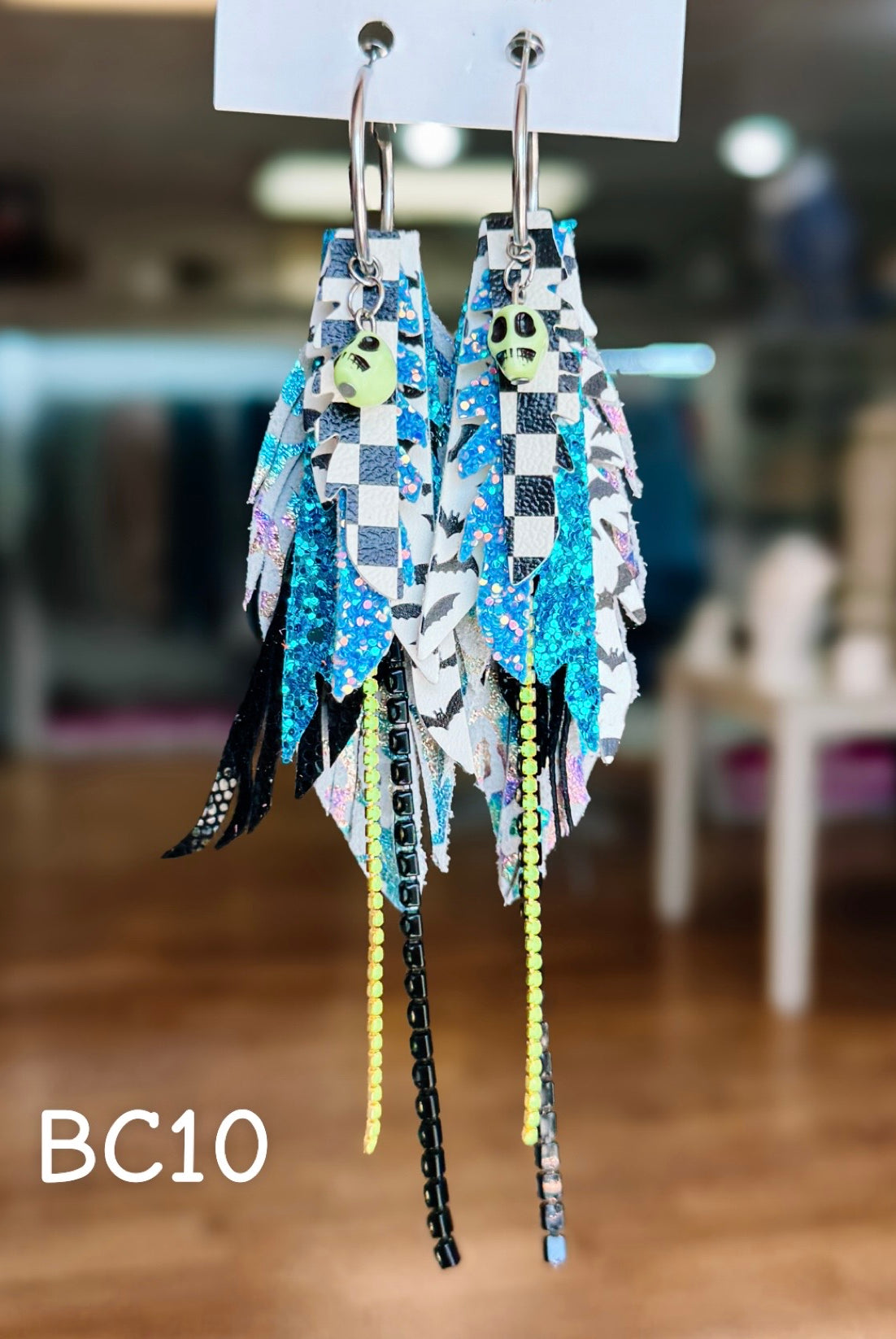 Jak Sprat BOO-jee Collection: Mini Mic Drop Dangles-Earrings-Dear Me Southern Boutique, located in DeRidder, Louisiana