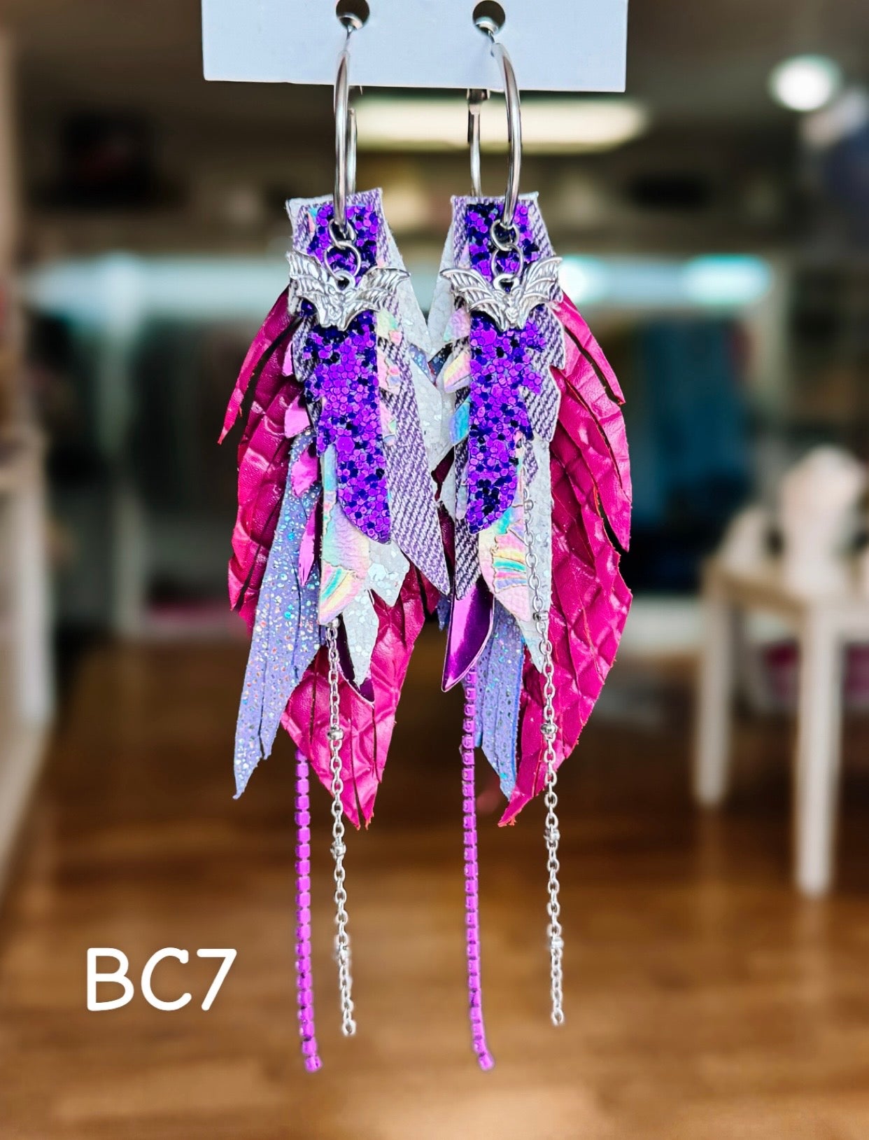 Jak Sprat BOO-jee Collection: Mini Mic Drop Dangles-Jewelry - Earrings-Dear Me Southern Boutique, located in DeRidder, Louisiana
