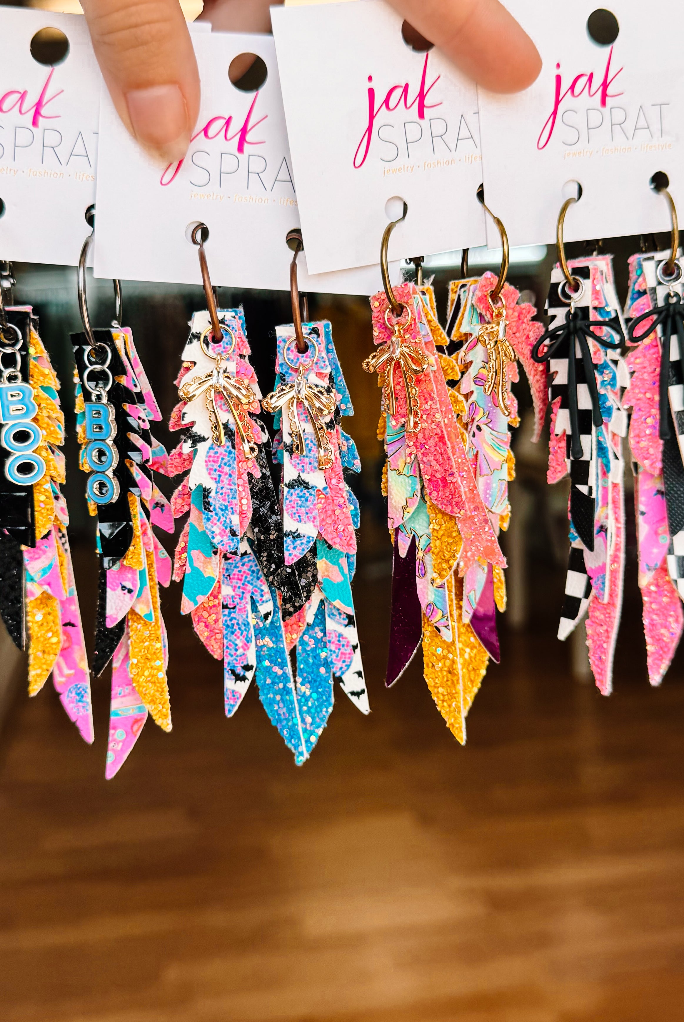 Jak Sprat BOO-jee Collection: Thinny Thini Minis-Earrings-Dear Me Southern Boutique, located in DeRidder, Louisiana