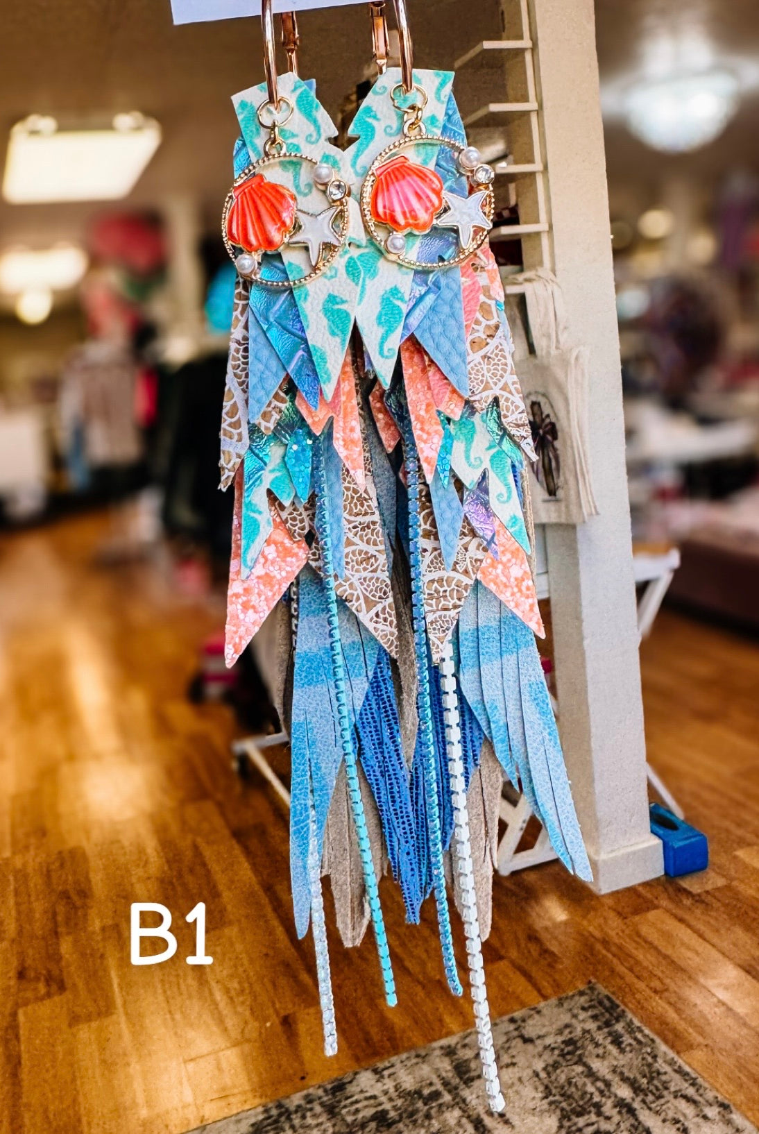 Jak Sprat Beach Please Collection: Mega Mic Drop-Earrings-Dear Me Southern Boutique, located in DeRidder, Louisiana