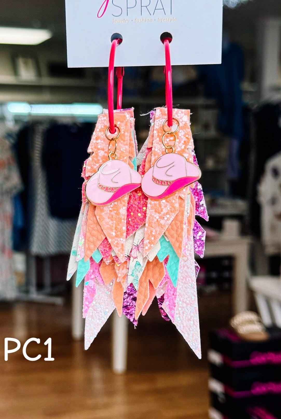Jak Sprat Beg Your Pardon Collection: Charmed Fabulous Feather Dangles-Earrings-Dear Me Southern Boutique, located in DeRidder, Louisiana