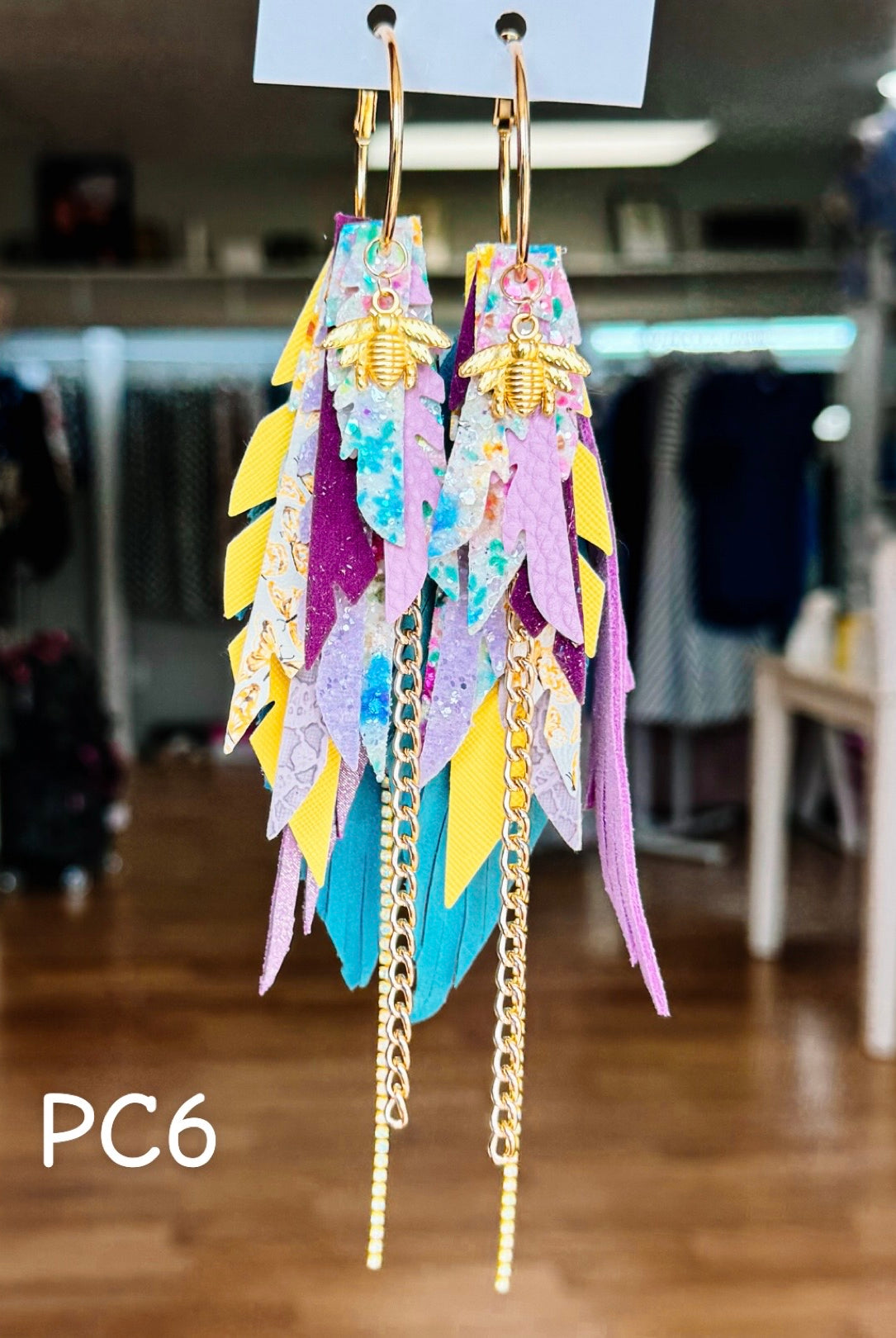 Jak Sprat Beg Your Pardon Collection: Medium Mic Drop Dangles-Earrings-Dear Me Southern Boutique, located in DeRidder, Louisiana