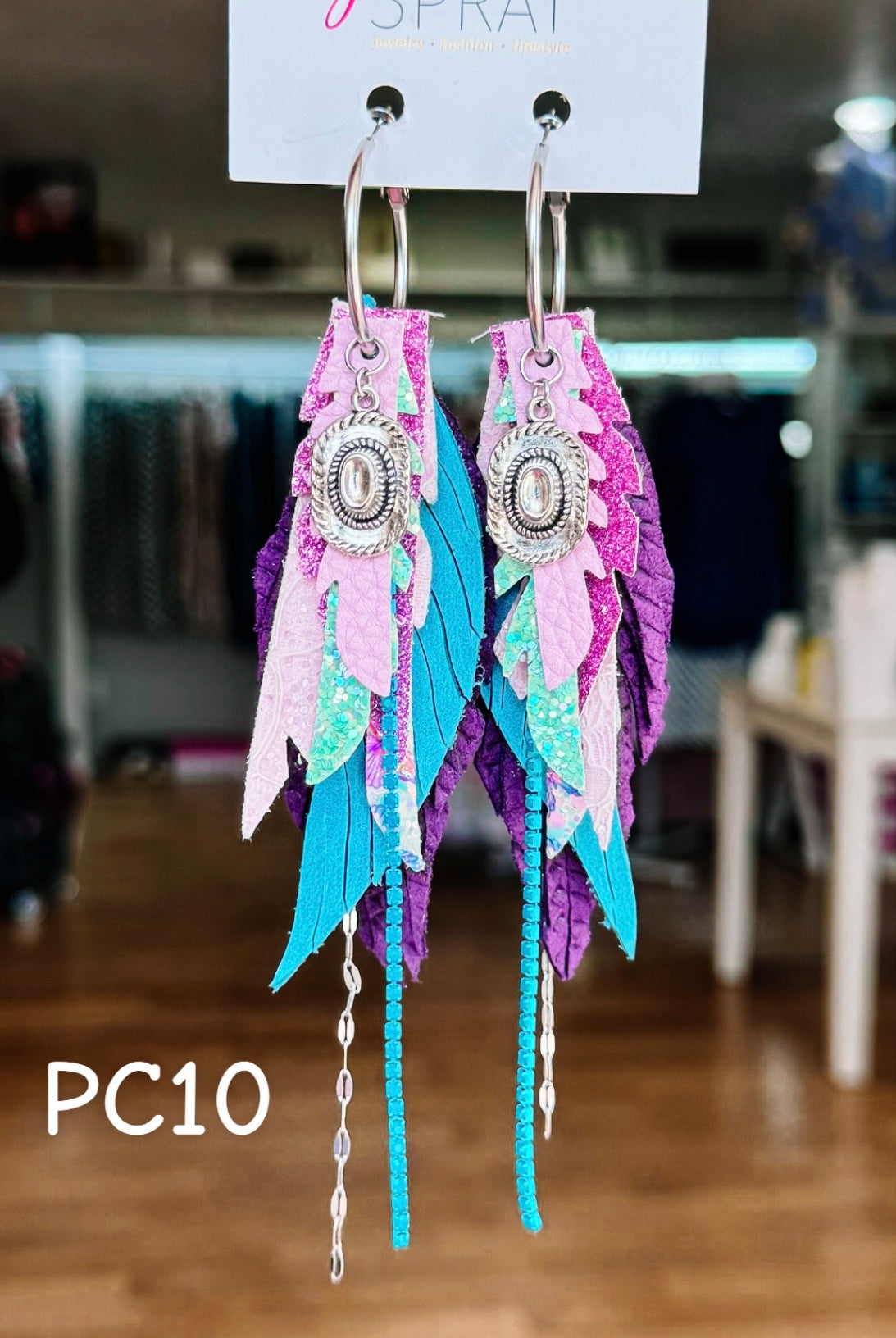 Jak Sprat Beg Your Pardon Collection: Mini Mic Drop Dangles-Earrings-Dear Me Southern Boutique, located in DeRidder, Louisiana