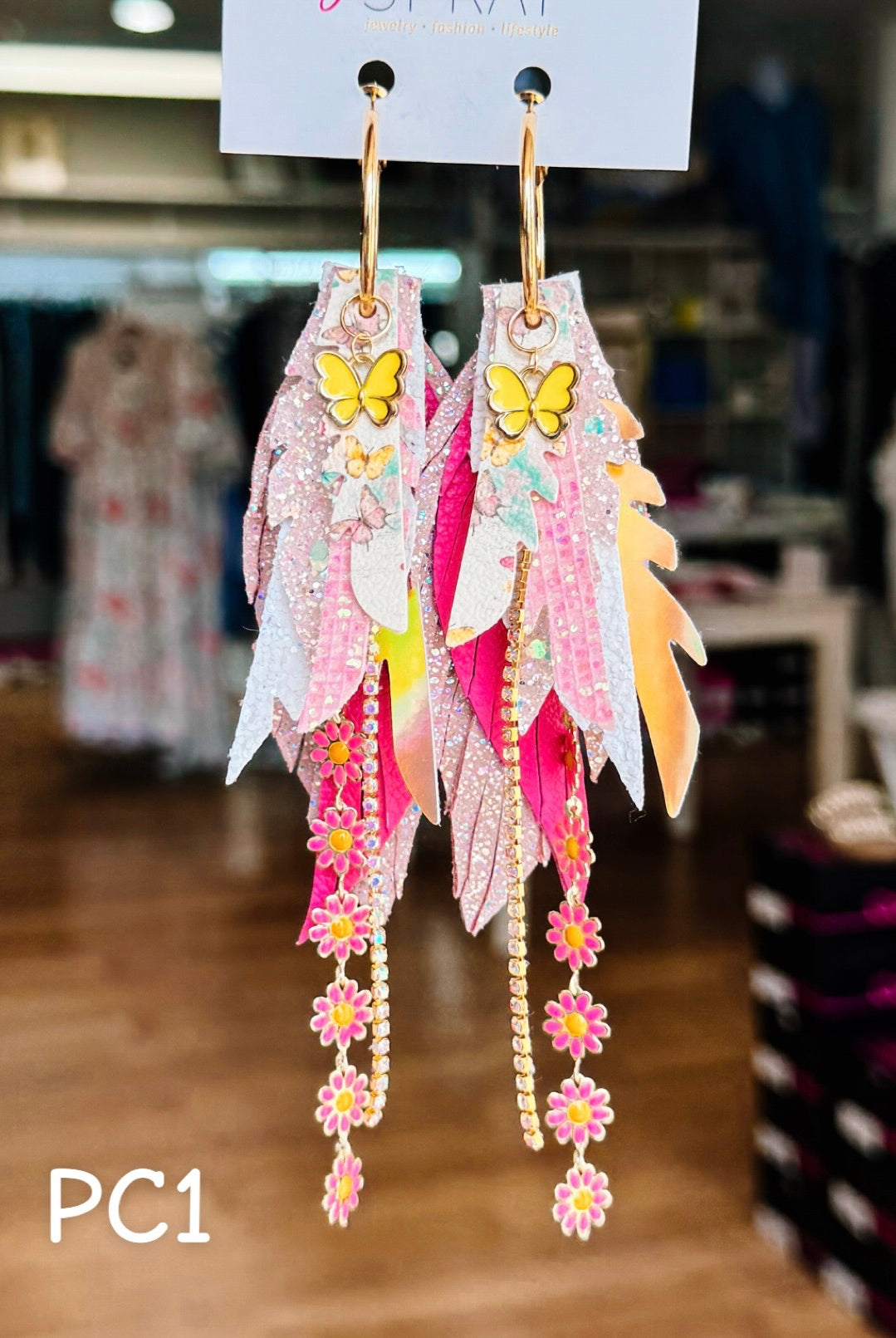 Jak Sprat Beg Your Pardon Collection: Mini Mic Drop Dangles-Earrings-Dear Me Southern Boutique, located in DeRidder, Louisiana