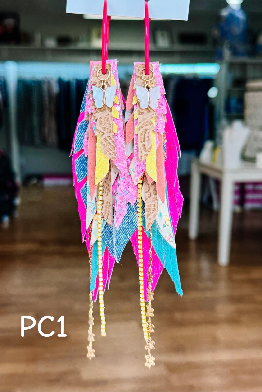 Jak Sprat Beg Your Parton Collection: Medium Mic Drop Dangles-Earrings-Dear Me Southern Boutique, located in DeRidder, Louisiana