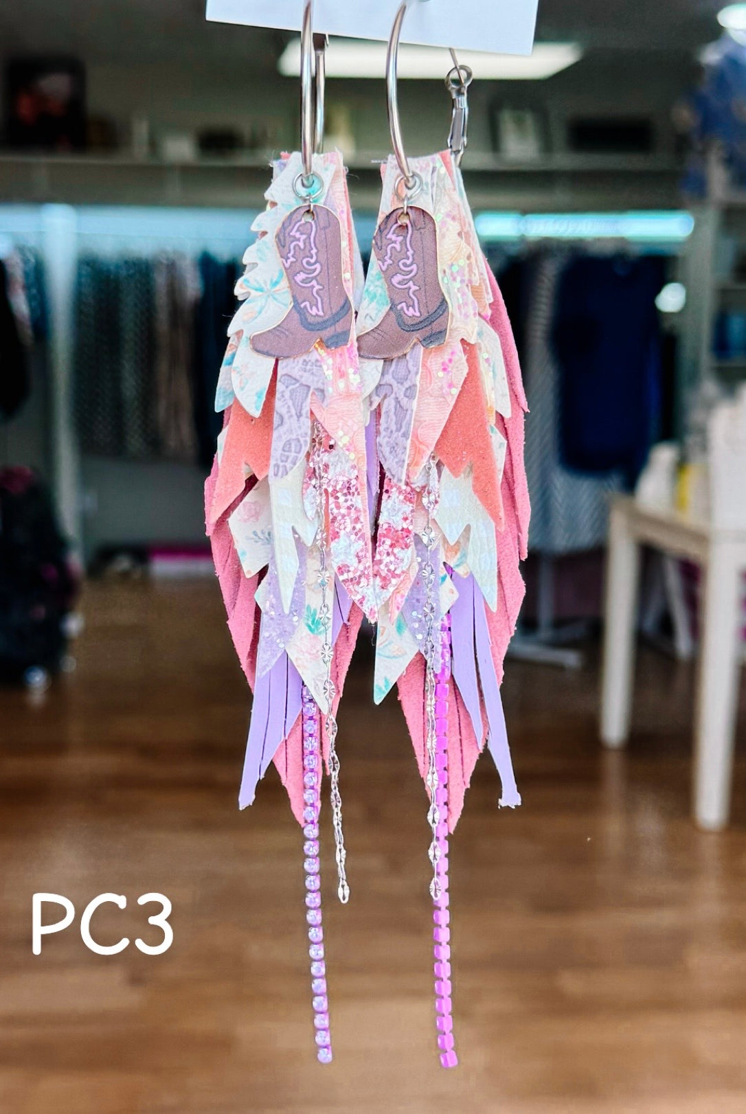 Jak Sprat Beg Your Parton Collection: Medium Mic Drop Dangles-Earrings-Dear Me Southern Boutique, located in DeRidder, Louisiana