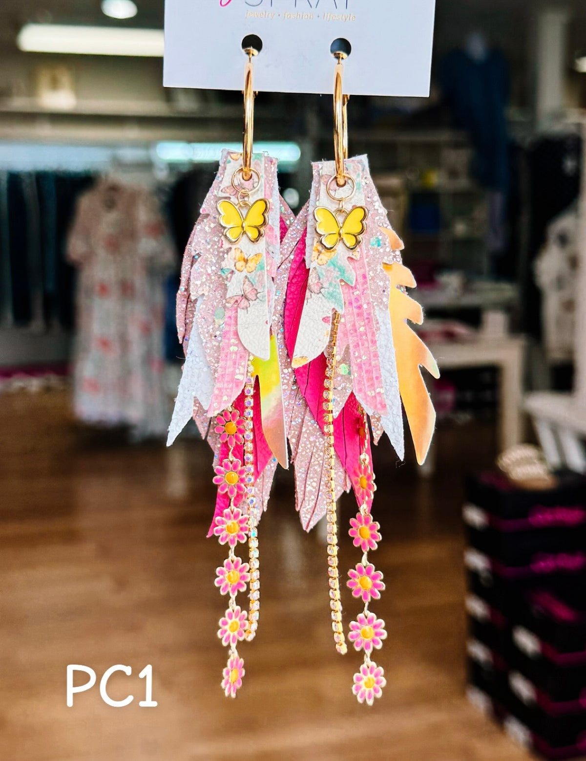 Jak Sprat Beg Your Parton Collection: Mini Mic Drop Dangles-Jewelry - Earrings-Dear Me Southern Boutique, located in DeRidder, Louisiana
