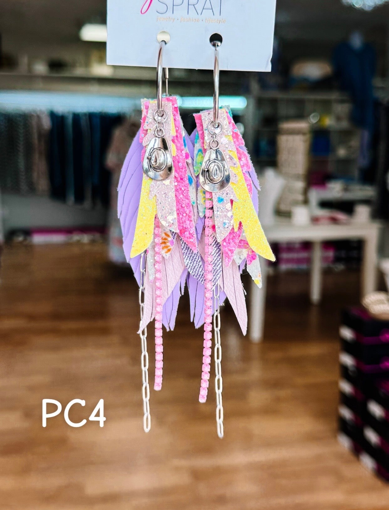 Jak Sprat Beg Your Parton Collection: Mini Mic Drop Dangles-Jewelry - Earrings-Dear Me Southern Boutique, located in DeRidder, Louisiana