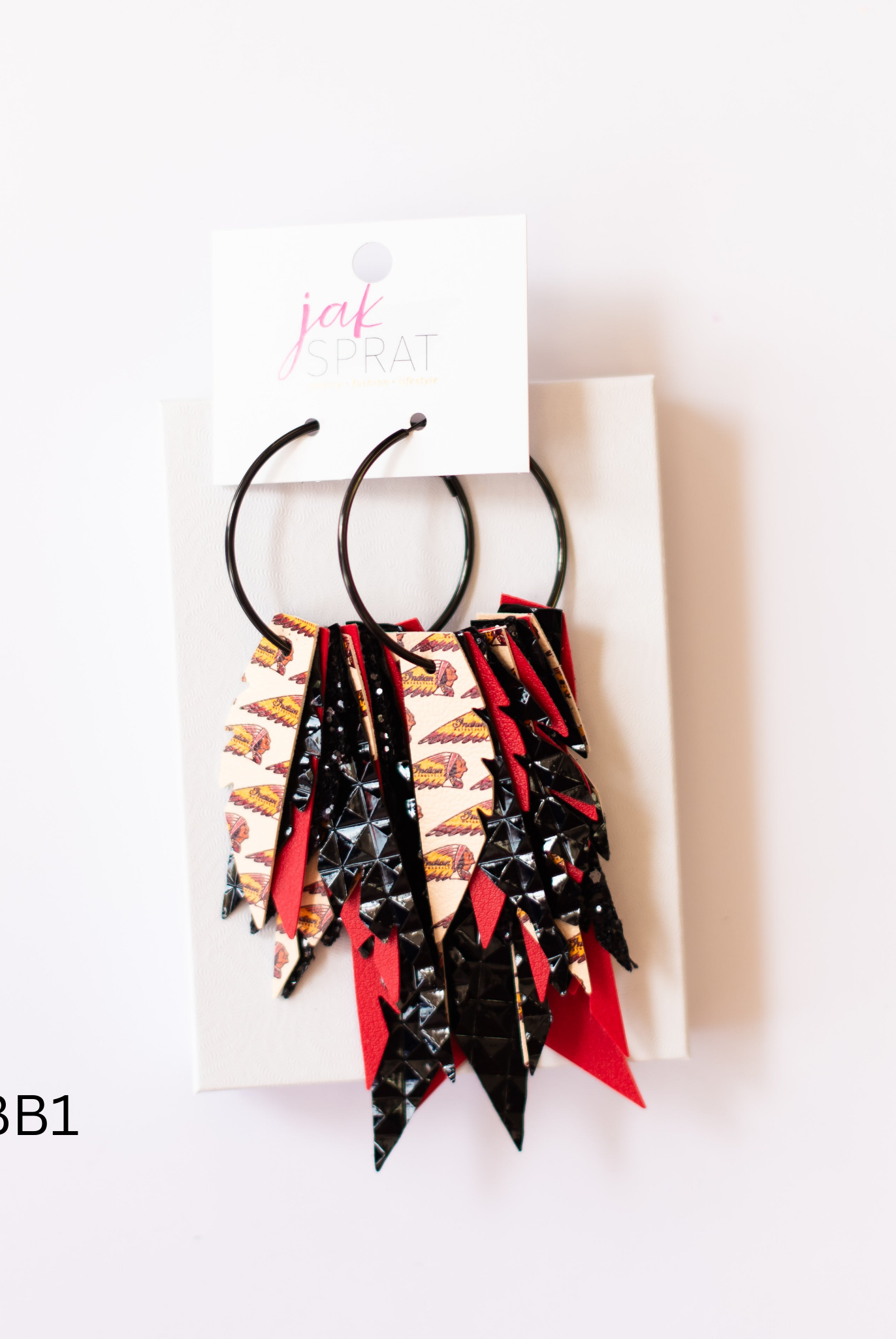Jak Sprat Biker Babe Collection: Fabulous Feather Dangles-Earrings-Dear Me Southern Boutique, located in DeRidder, Louisiana