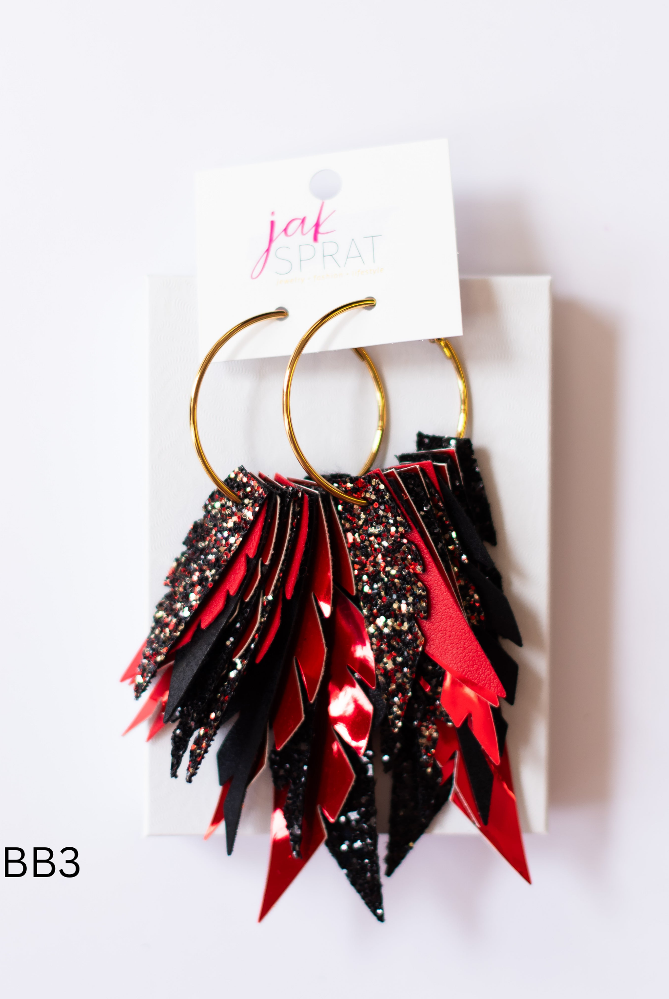Jak Sprat Biker Babe Collection: Fabulous Feather Dangles-Earrings-Dear Me Southern Boutique, located in DeRidder, Louisiana