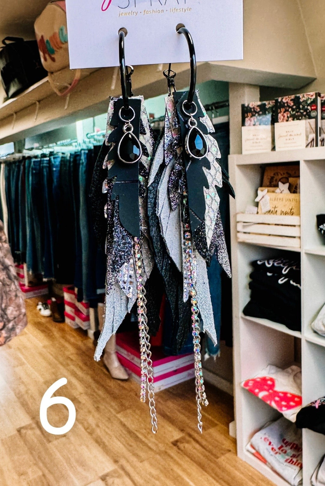 Jak Sprat Black, White & Checkered Collection: Mini Mic Drop Dangles-Earrings-Dear Me Southern Boutique, located in DeRidder, Louisiana